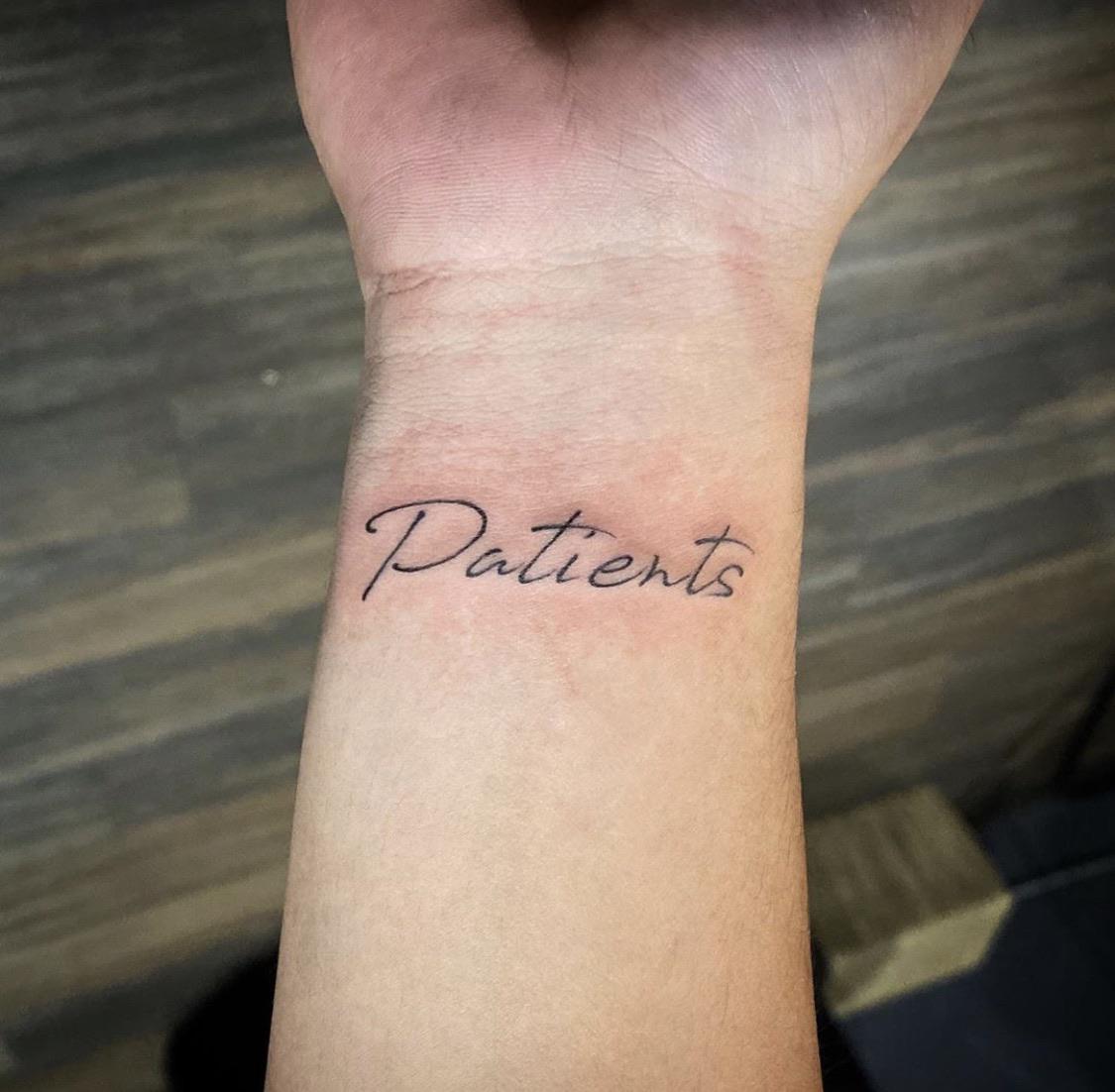 Patience Is A Virtue Tattoo