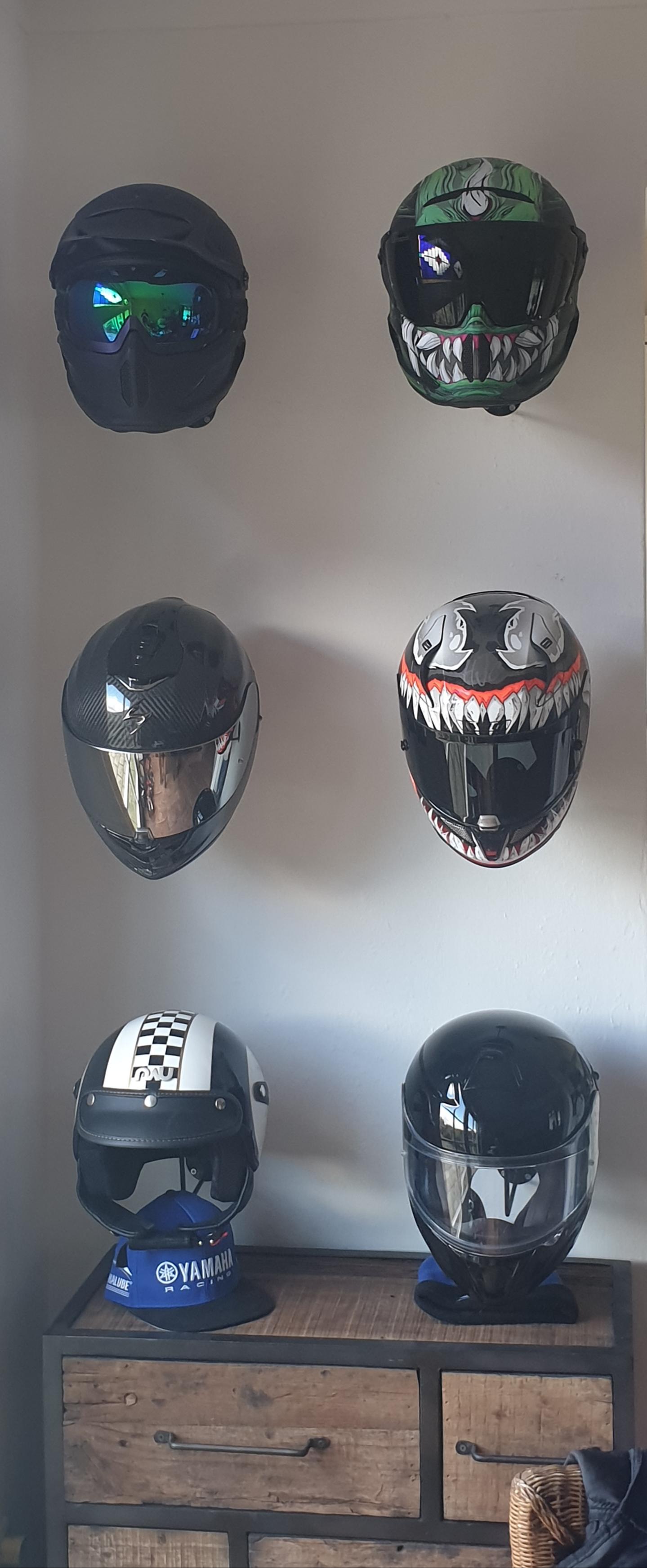 Displayed my helmets! r/motorcycle