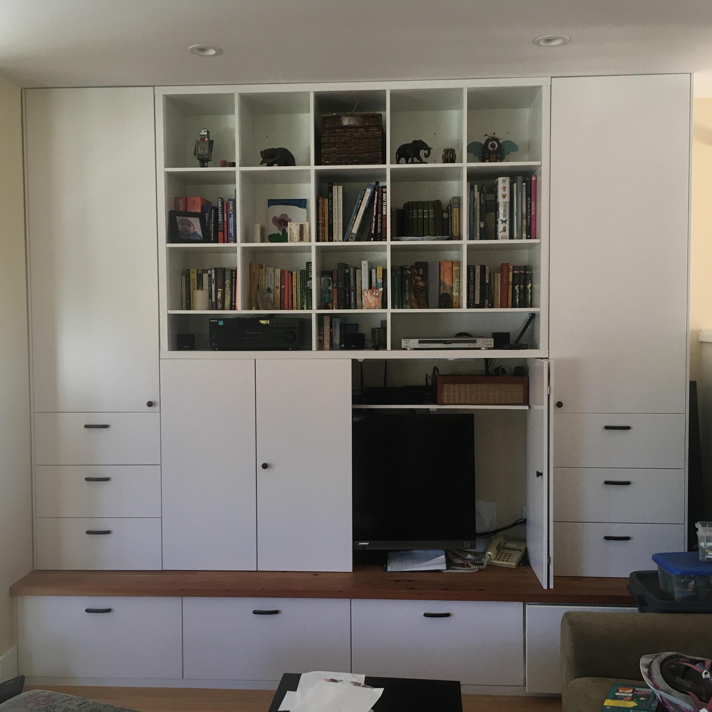 Shallow Sektion tall cab sides + Sektion over the fridge boxes with