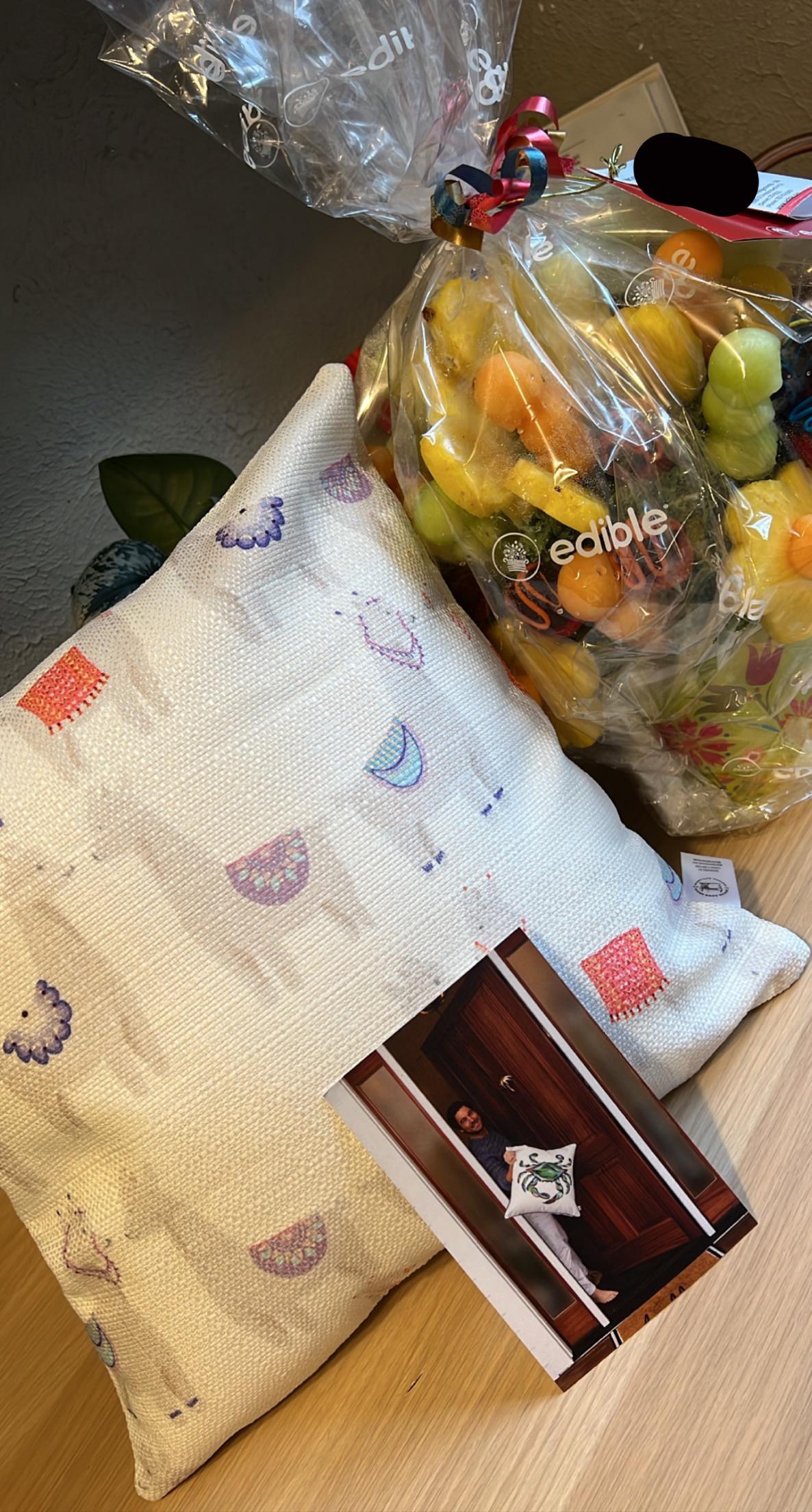 My boyfriend got me a Sewing Down South pillow for my Birthday today