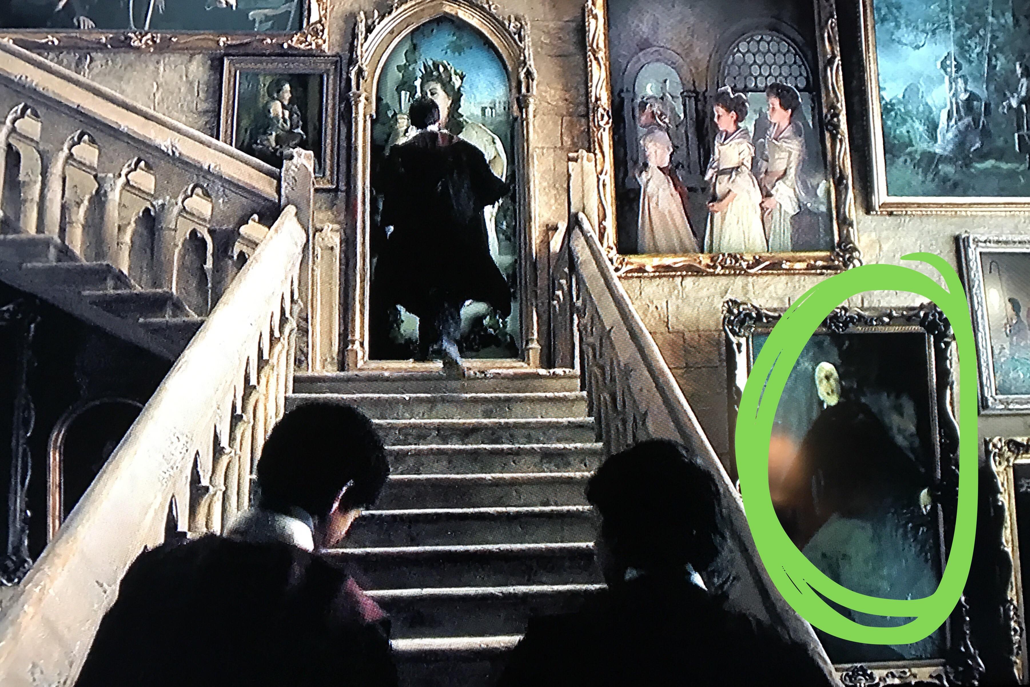 There's a picture of Voldemort in Prisoner of Azkaban 2718 mins in
