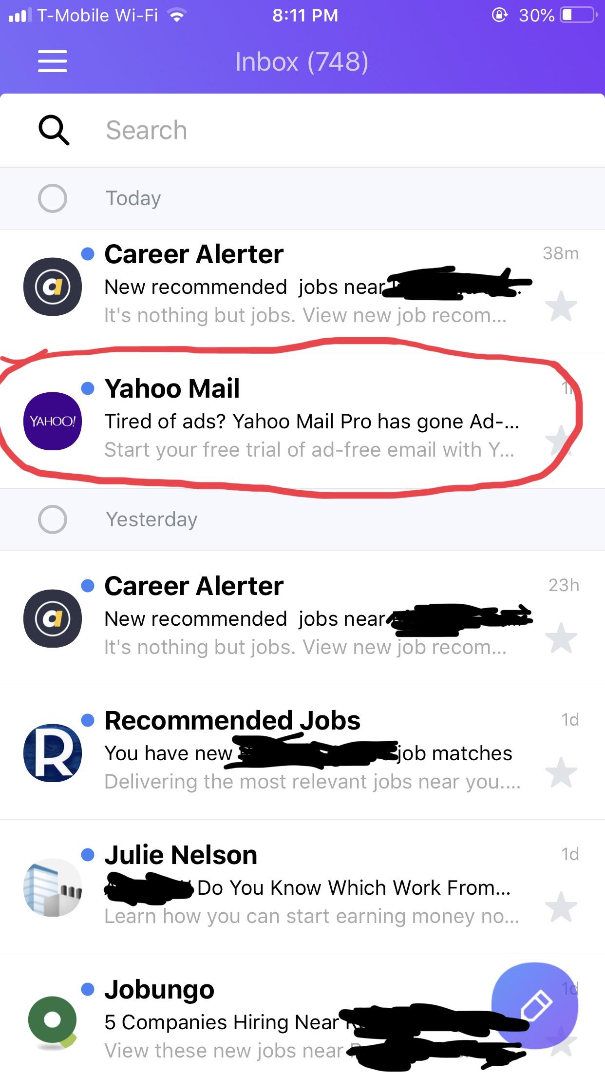 I recently had a HUGE uptick of junk mail in the past week and Yahoo