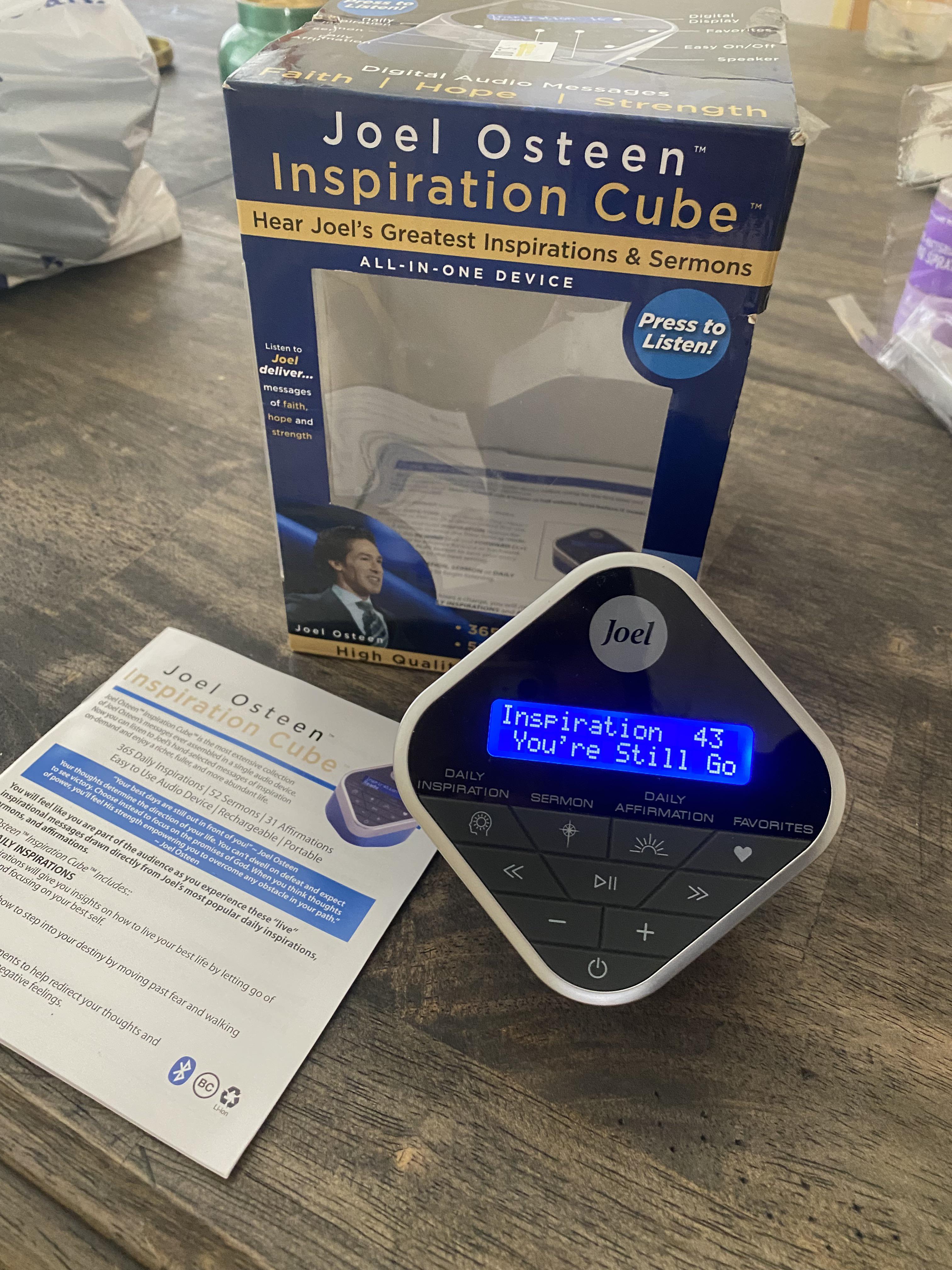 Just found a Joel Osteen inspiration cube for $5 at a thrift store : r