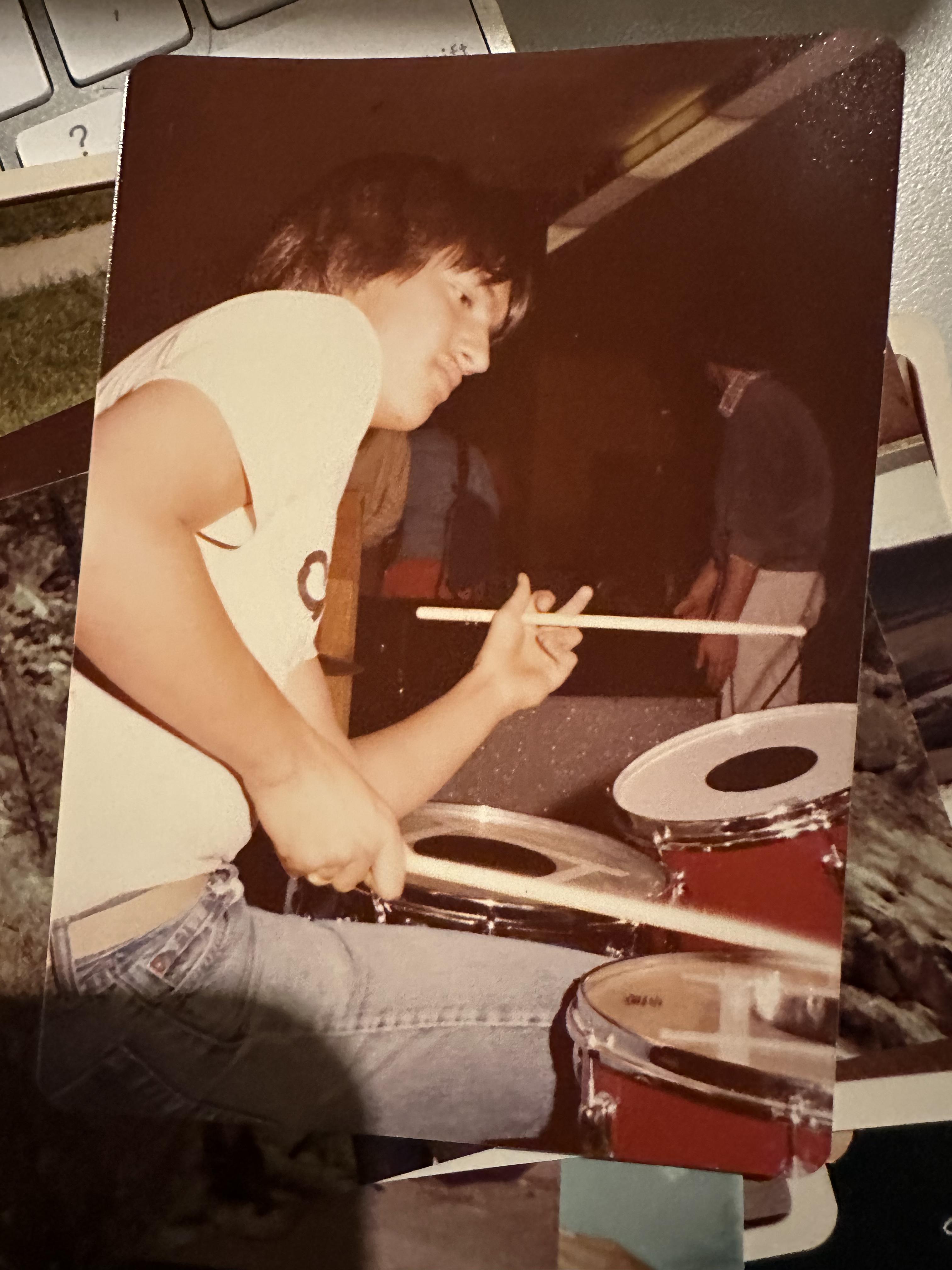 My dad J.D. Maniscalco drummer for the Jazz Band "Dotsero" in the 80's