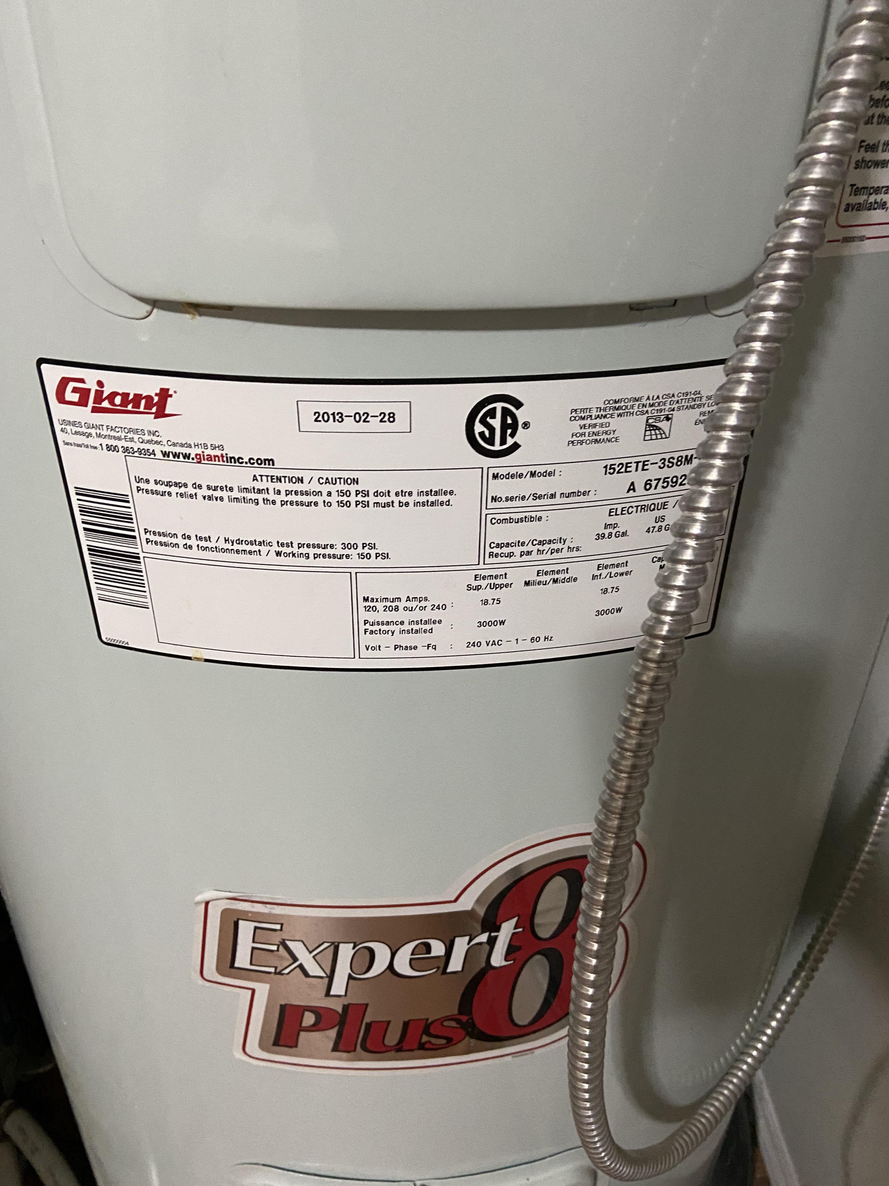 Hot Water tank replacement needed. Please companies you’ve