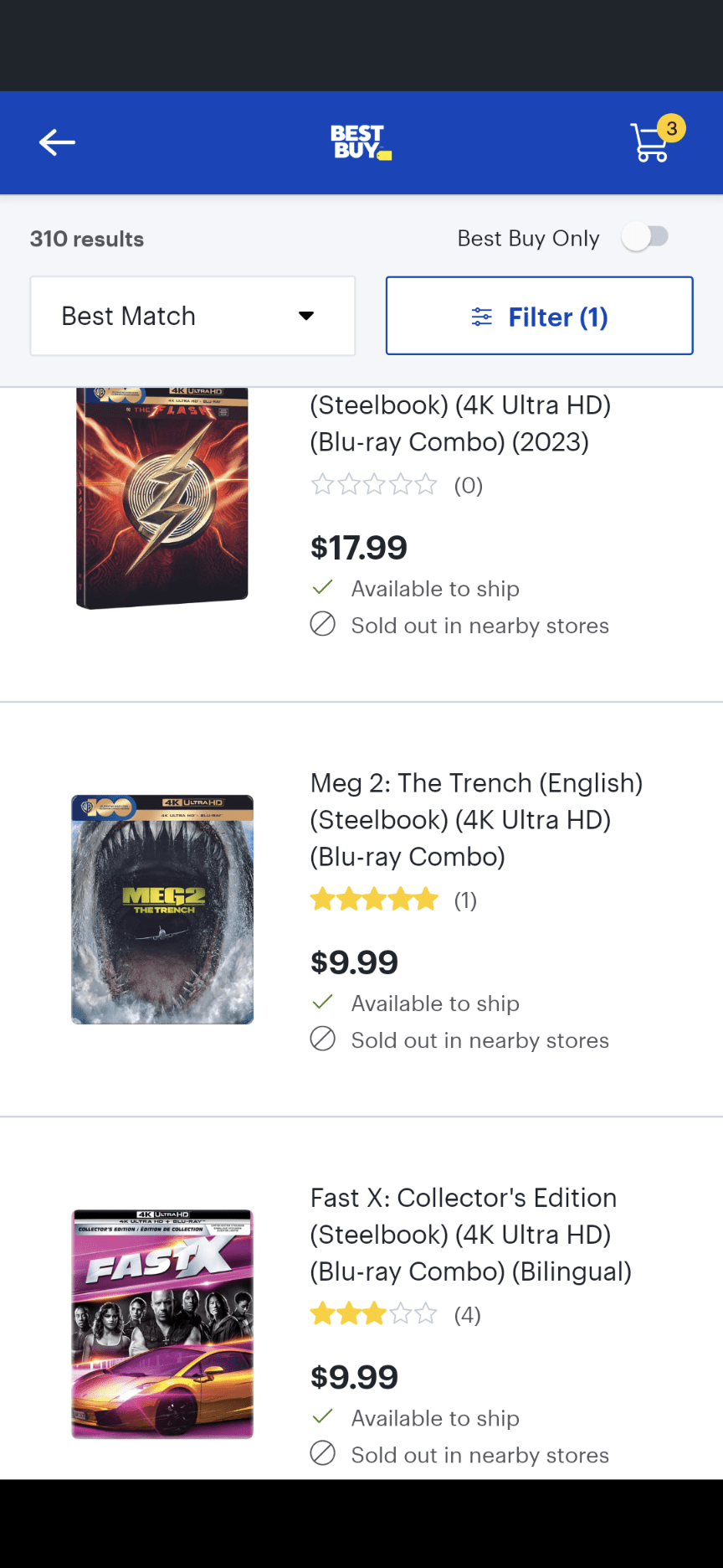 I noticed we've got some clearance type deals here at Best Buy in