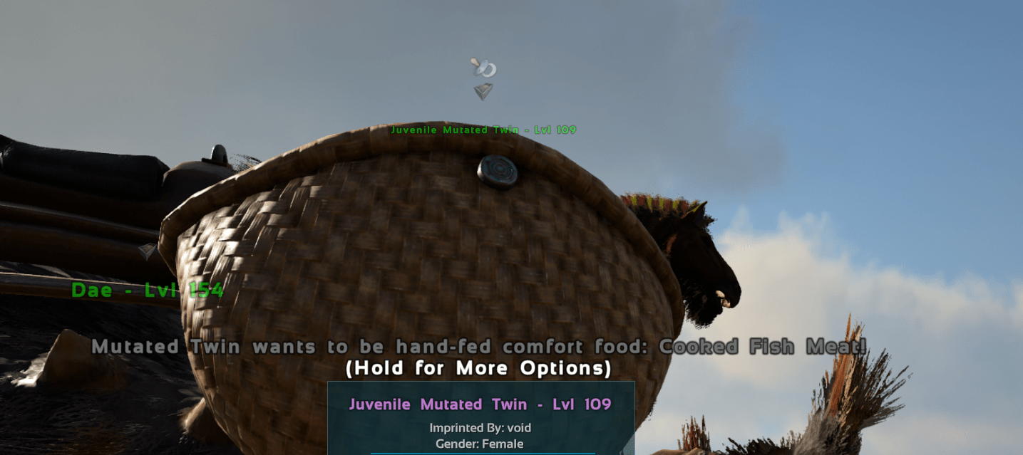 No one told me id need cooked fish meat to feed my baby horse r/ARK