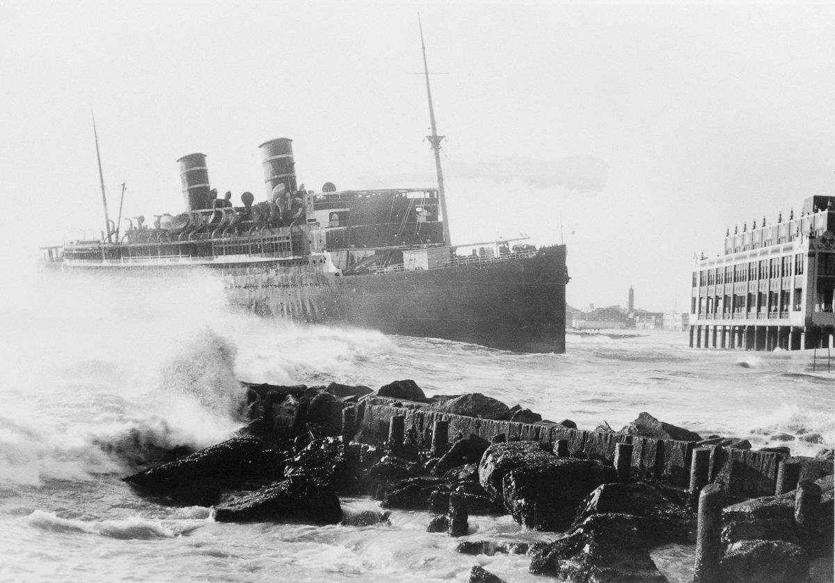The wreck of the SS Morro Castle off the shore of Asbury