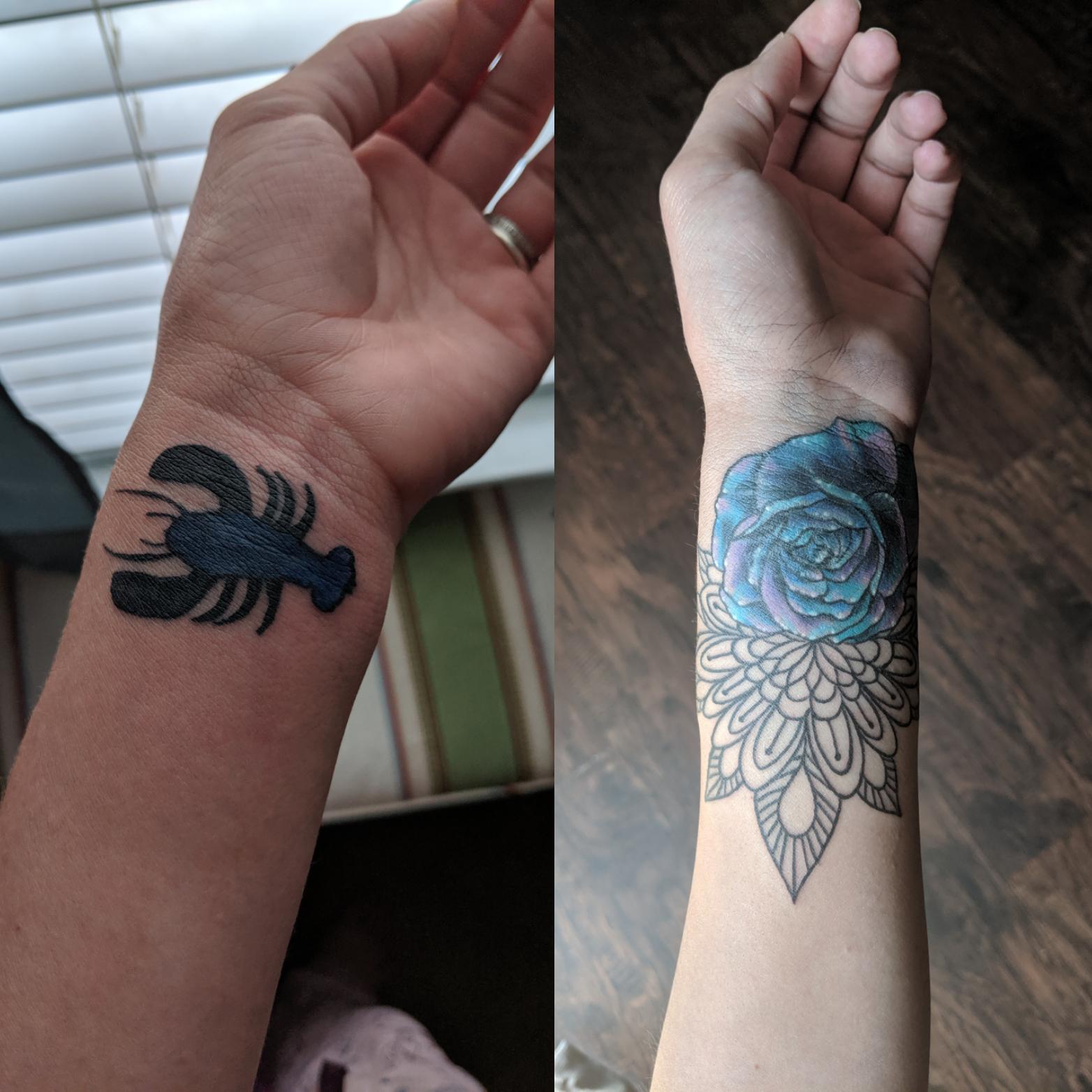 Yes, the first one was done by a professional shop. Coverup by Lindsey