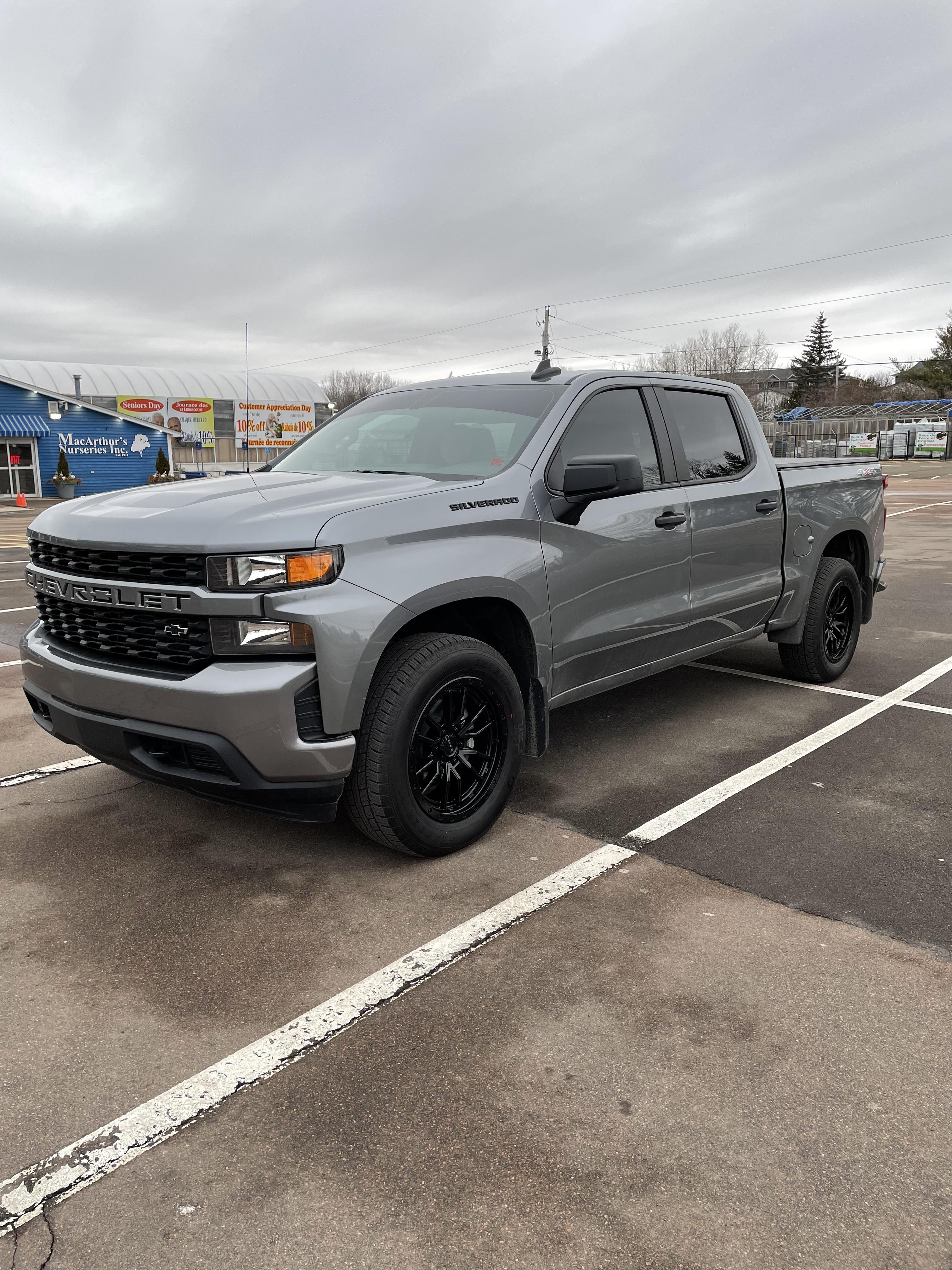 New wheels on my 2021 Silverado custom! Silverado