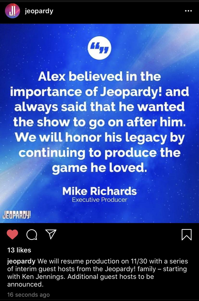 Jeopardy Announcement r/Jeopardy