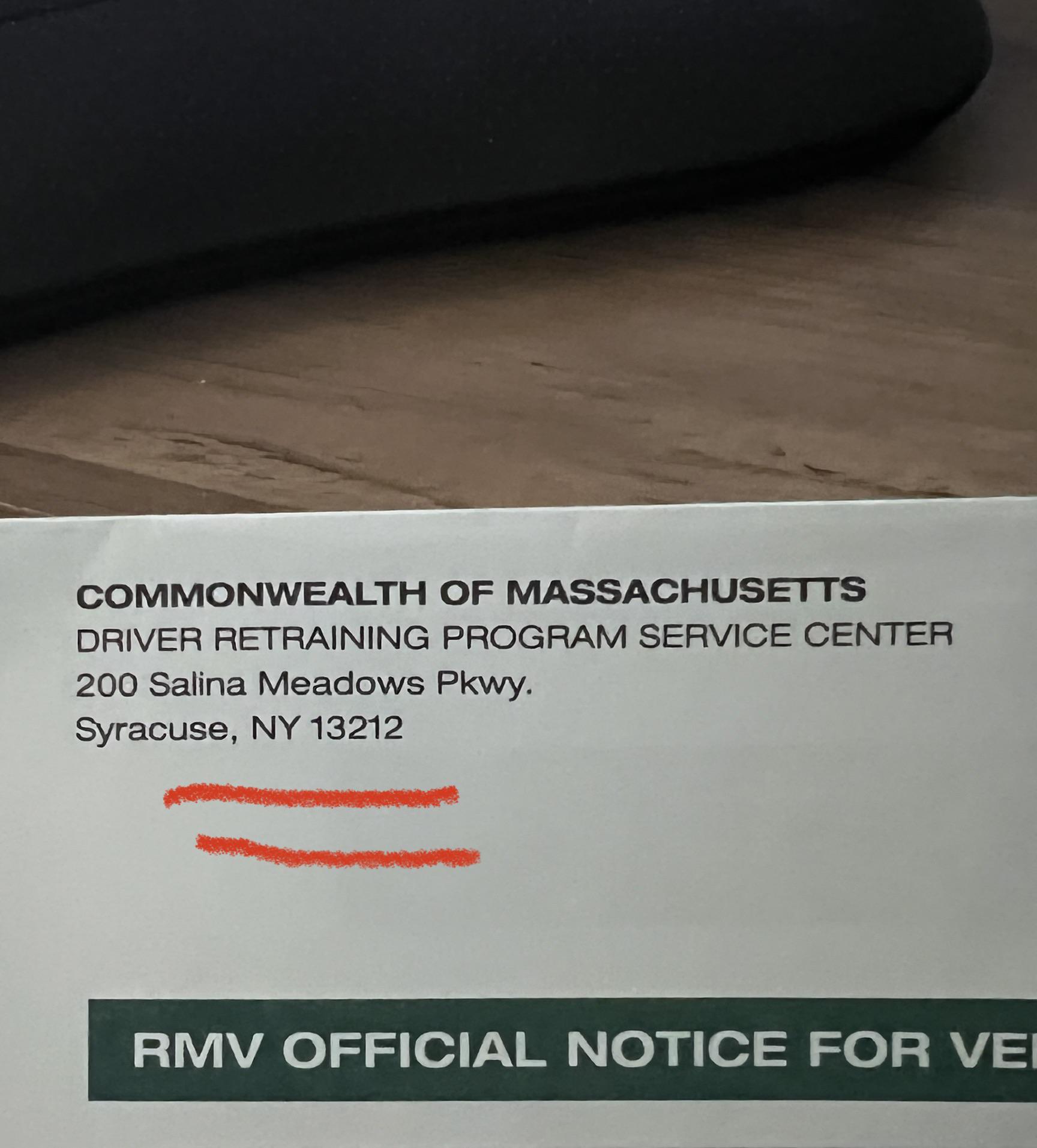 Oh I guess we’ve been priced out massachusetts