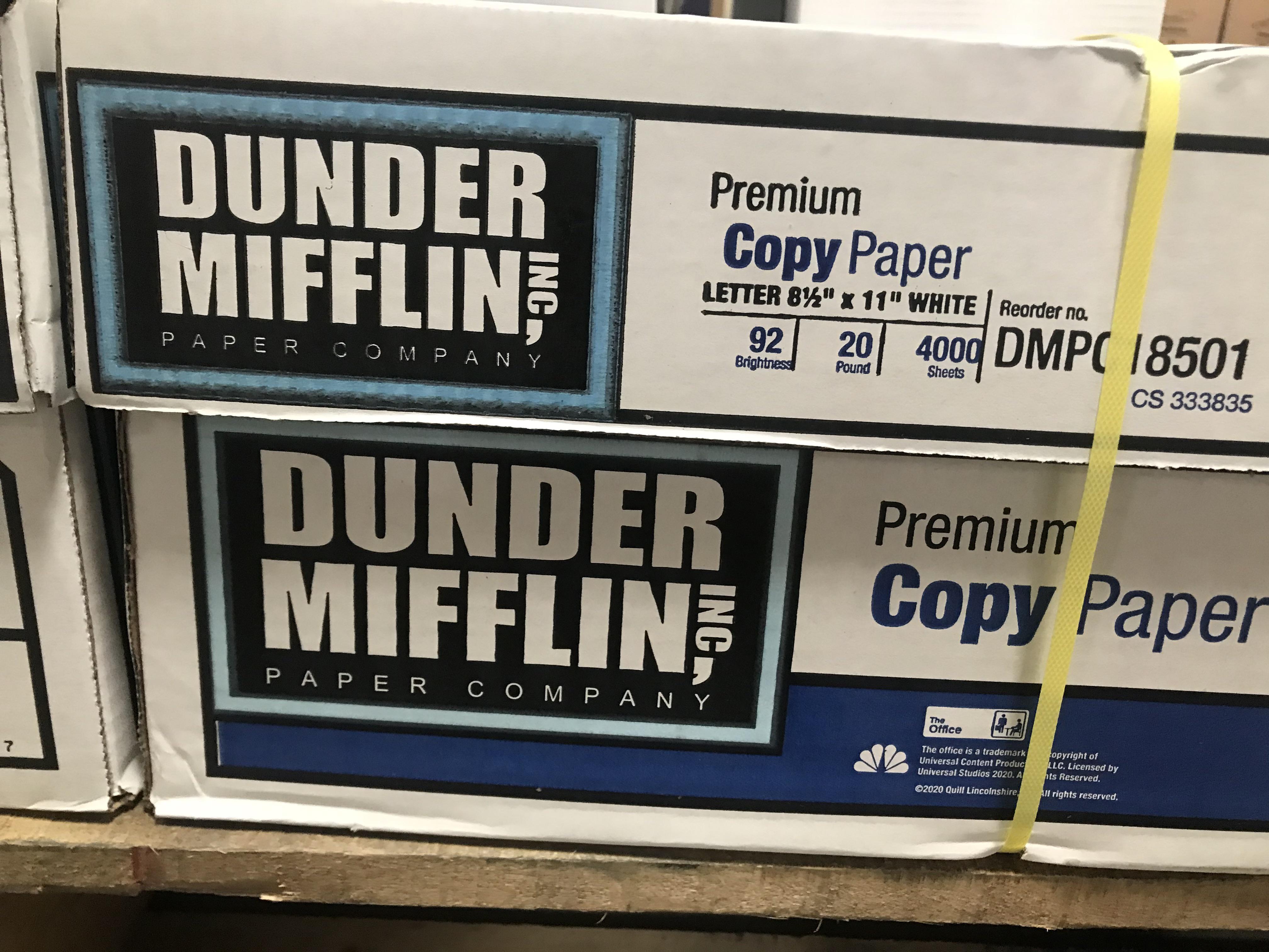 For all The Office fans out there, Dunder Mifflin paper in the wild