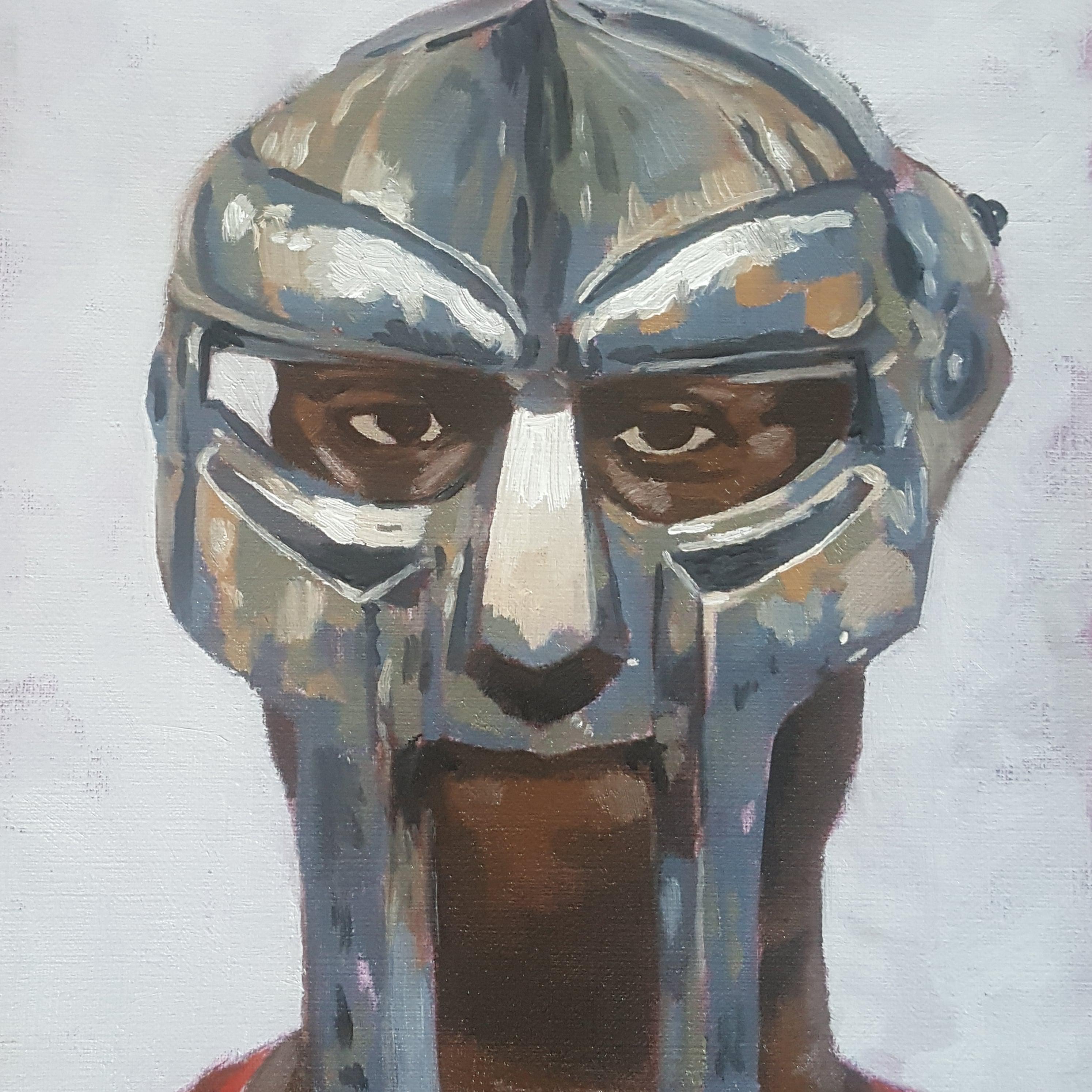 Oil painting of DOOM r/mfdoom
