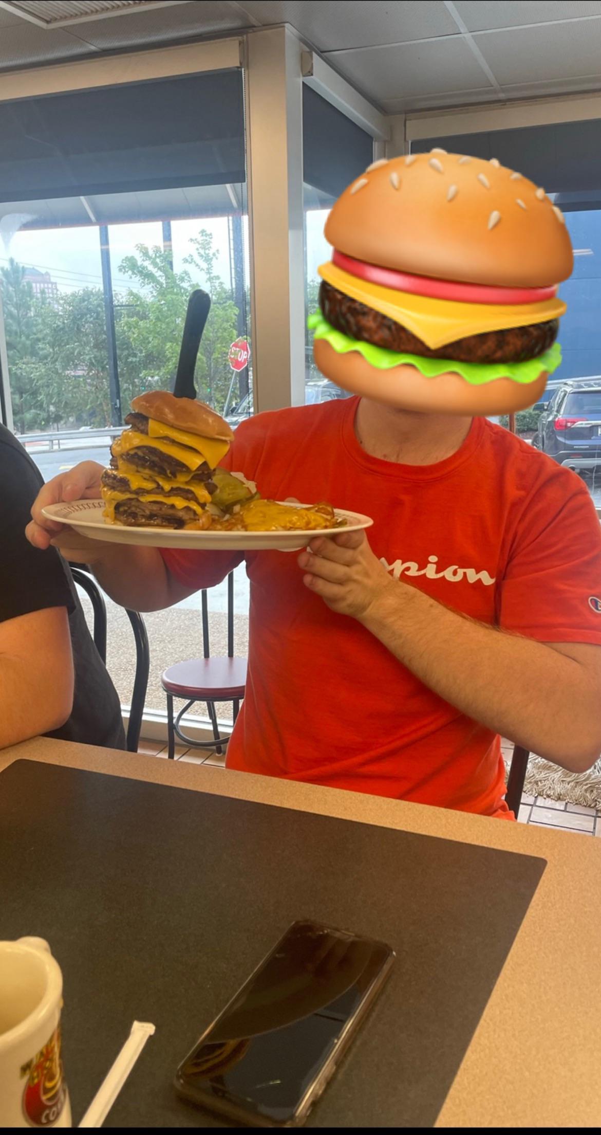 I ordered a 7 patty and 7 pieces of cheese burger from Waffle House