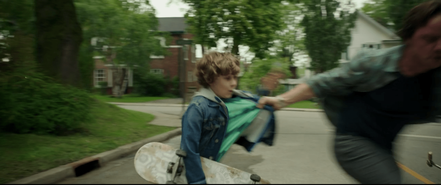 In It Chapter 2 Dean's skateboard deck is a white and