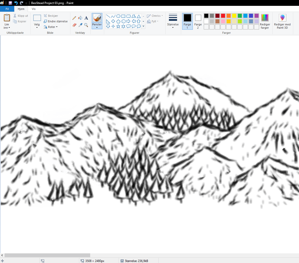 [OC] I am making a new map in Paint.exe (I know.) r/DnD