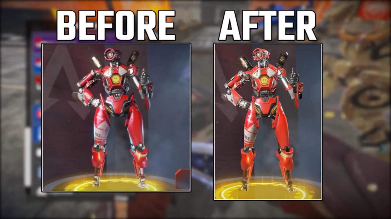 Secret pathfinder update made all his character legendary skins smaller