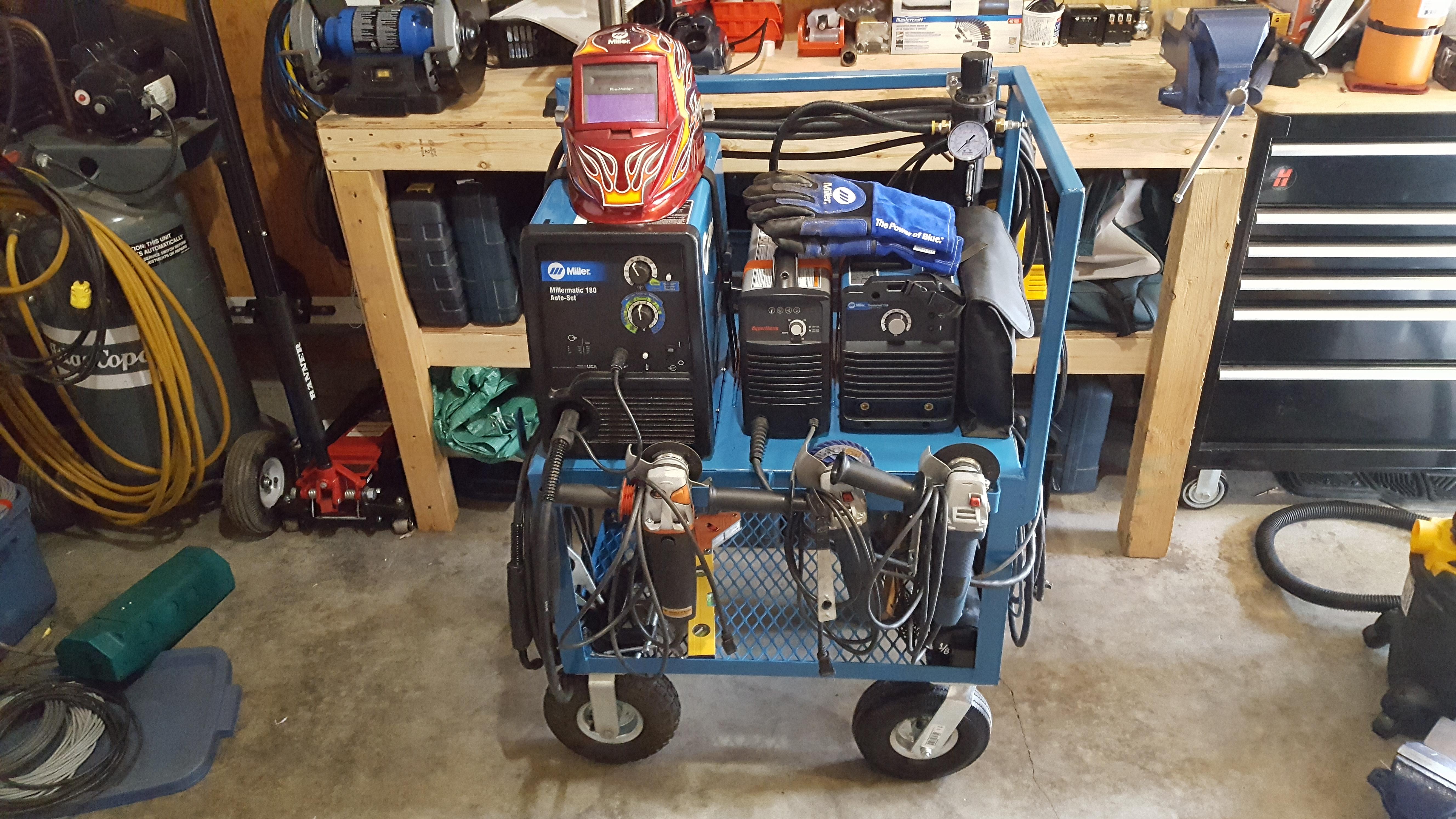 Diy Plasma Cutter Cart The Magic Of The Welding Cart Welding