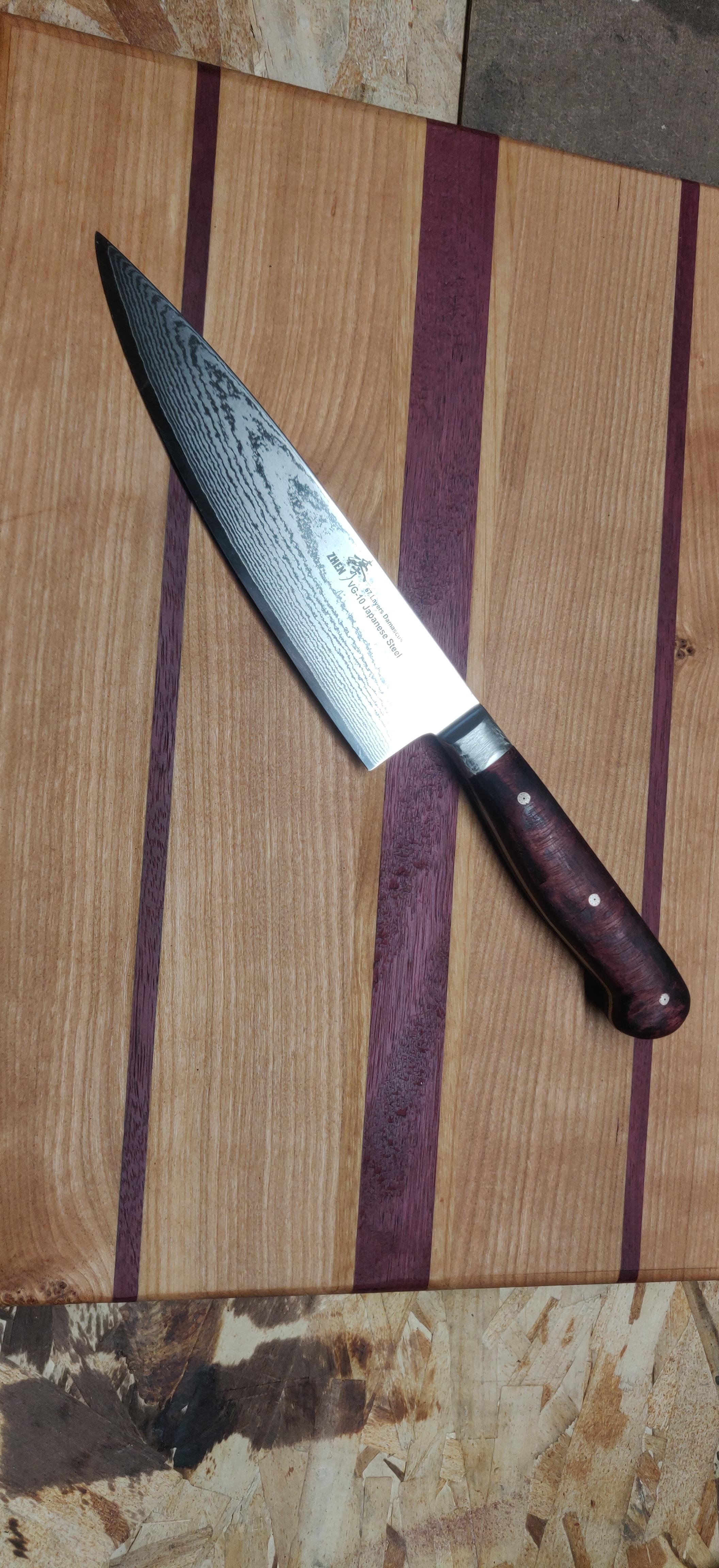 First time doing cutting boards and knives. r/BeginnerWoodWorking