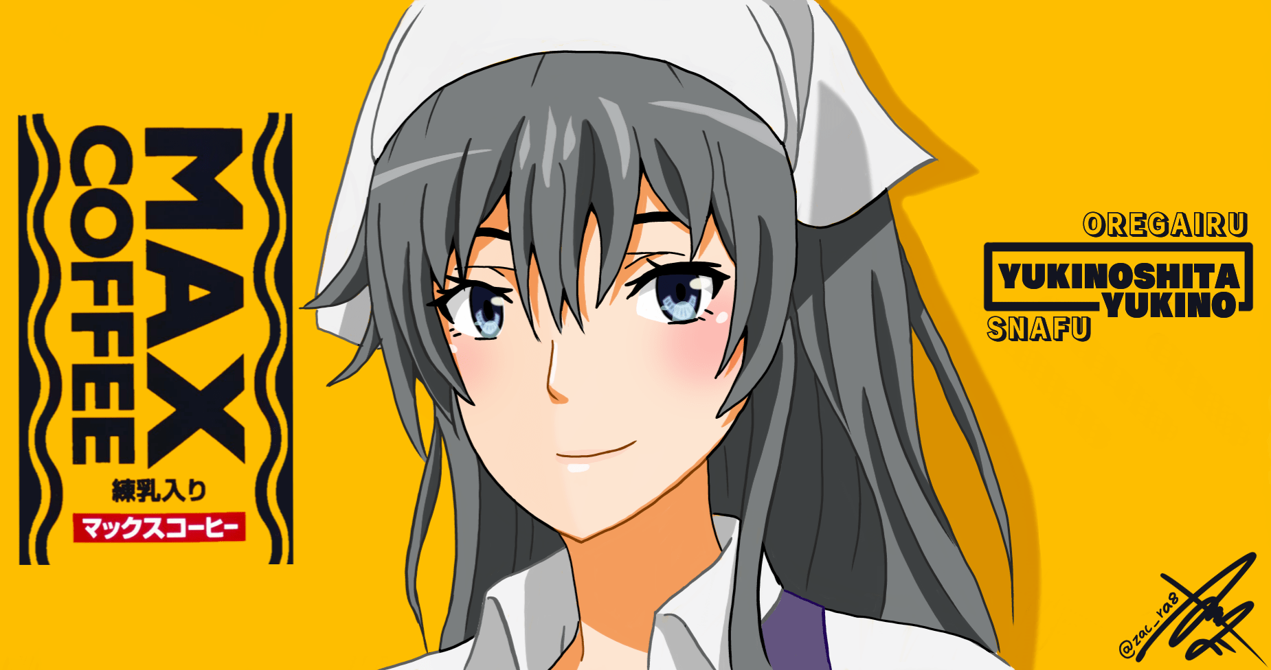 Yukinon x Max Coffee fan art by me ). r/OreGairuSNAFU