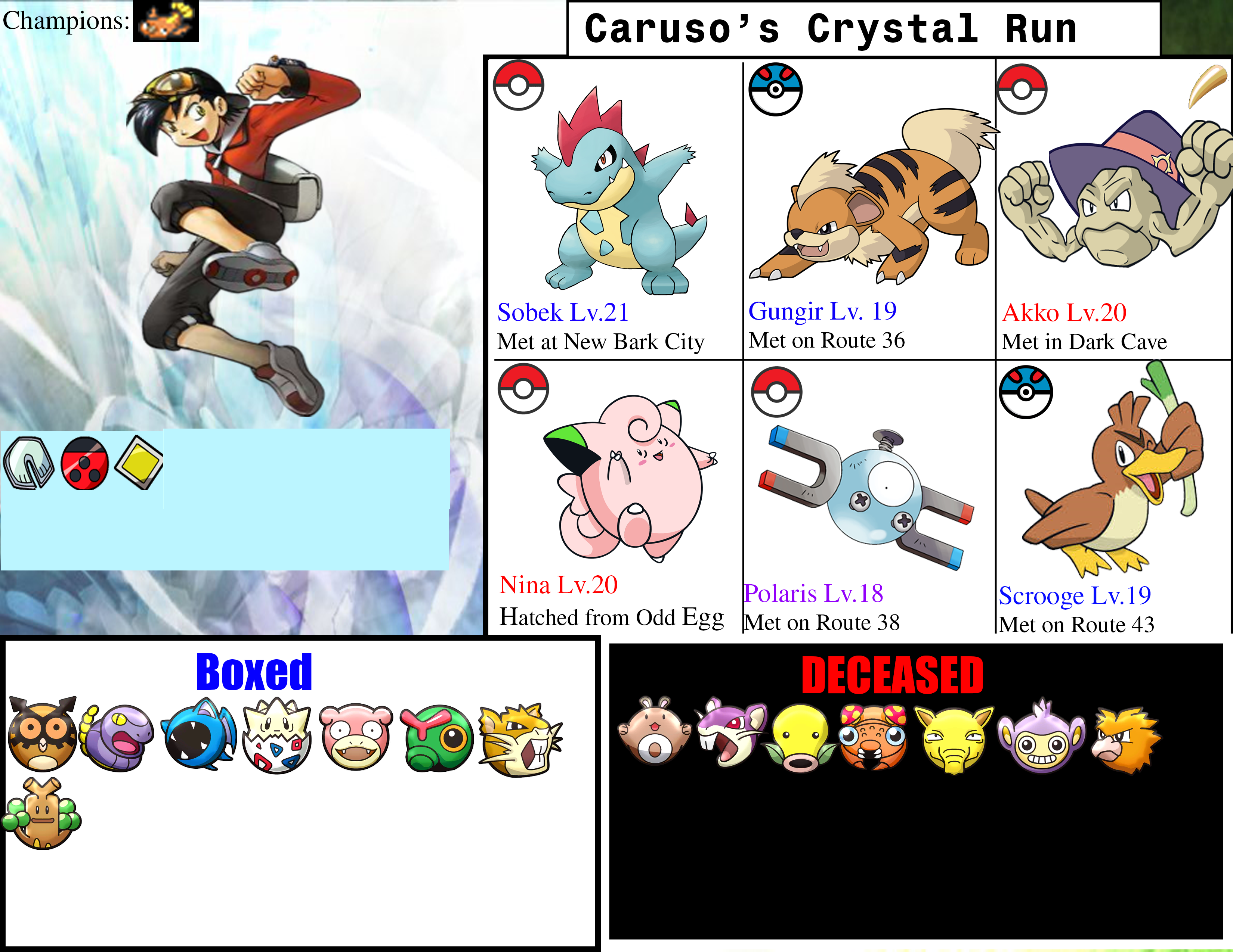 Pokemon Crystal Nuzlocke 8 r/nuzlocke