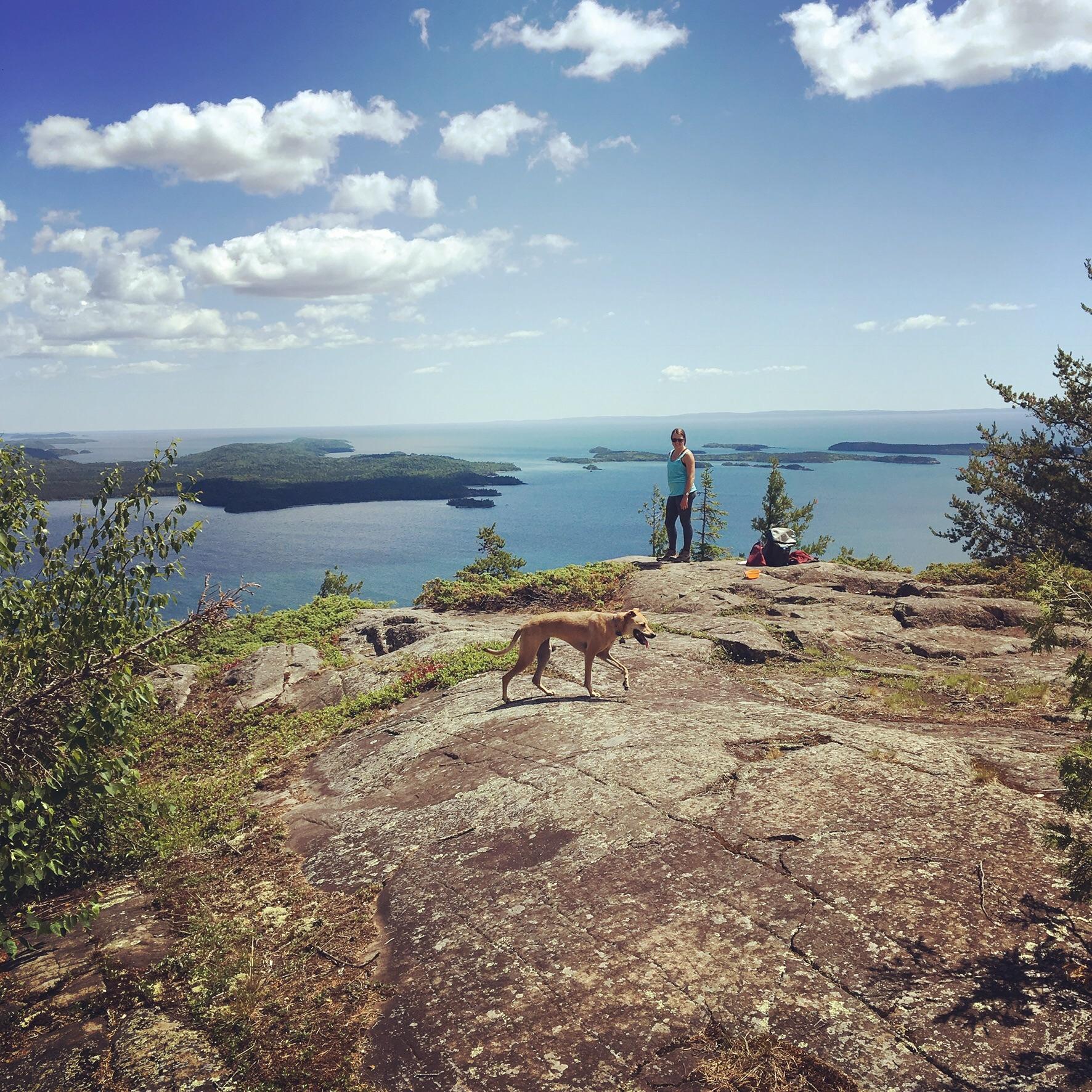 Nothing beats this view from Grand Portage in MN of Lake Superior and