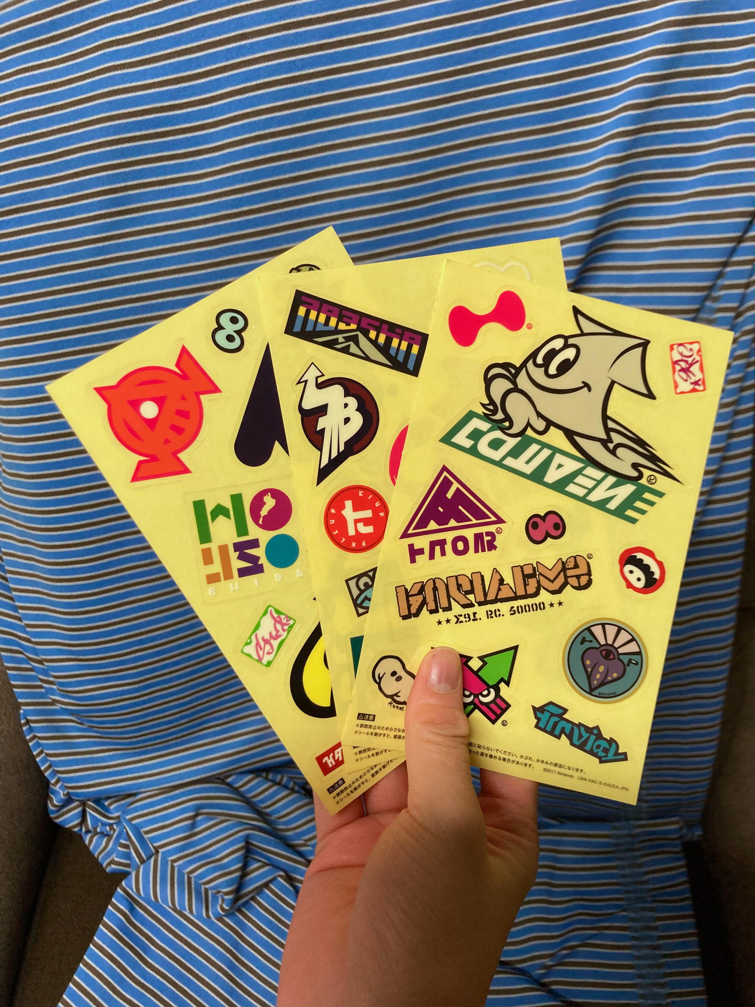 Got my stickers for my locker r/splatoon