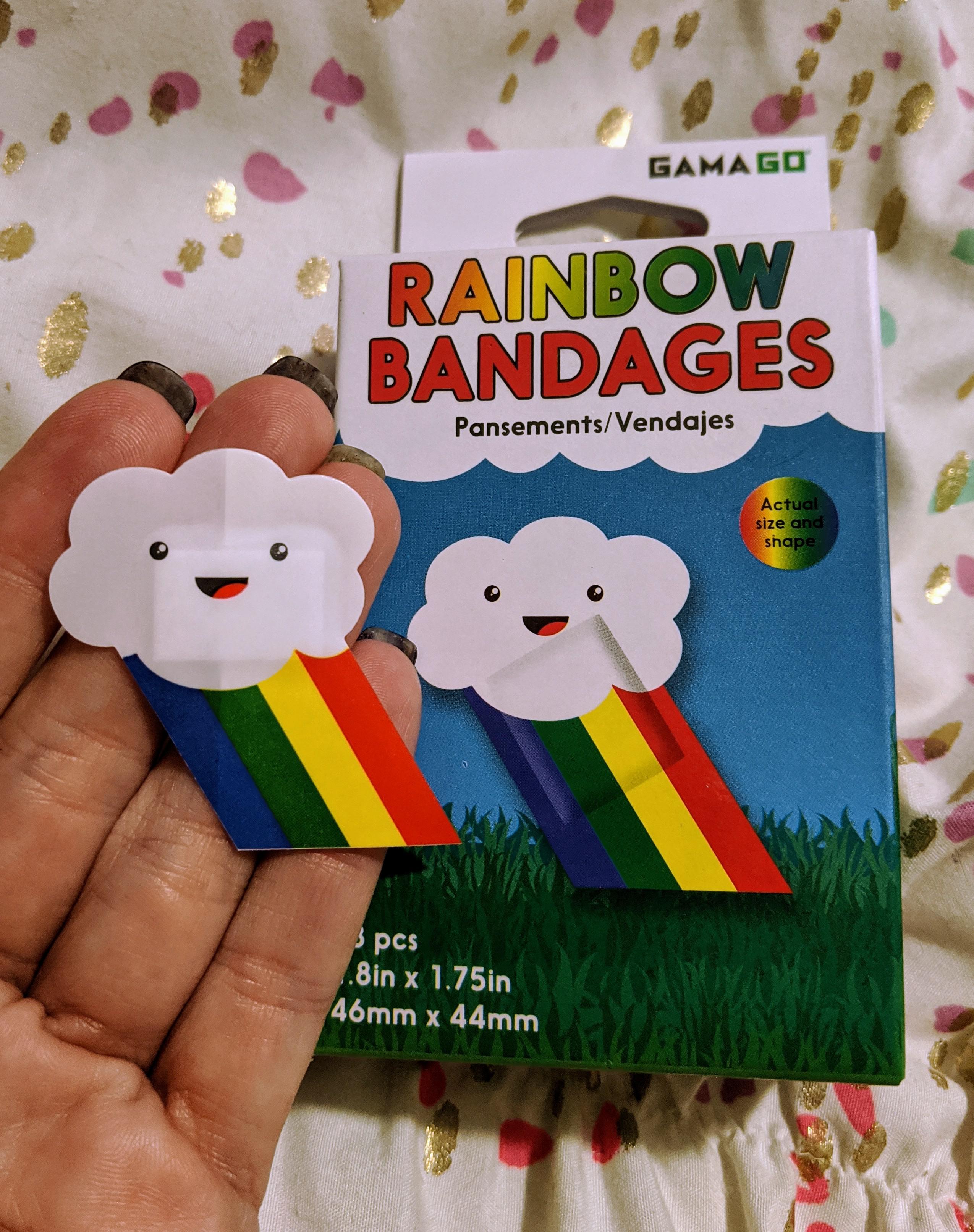 These band aids I ordered. 🌈 r/RainbowEverything