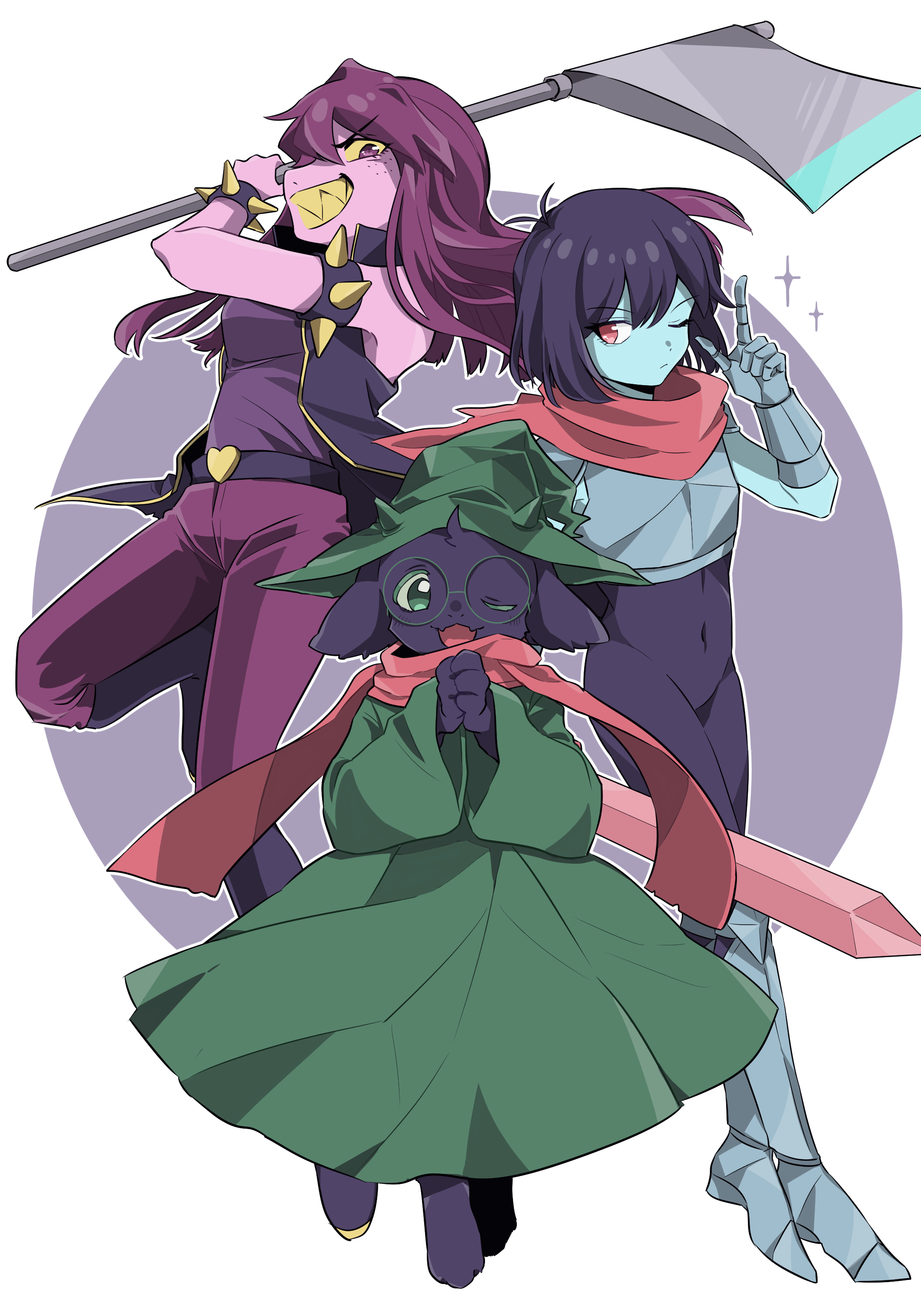 An epic trio! (Art by nekomame39)