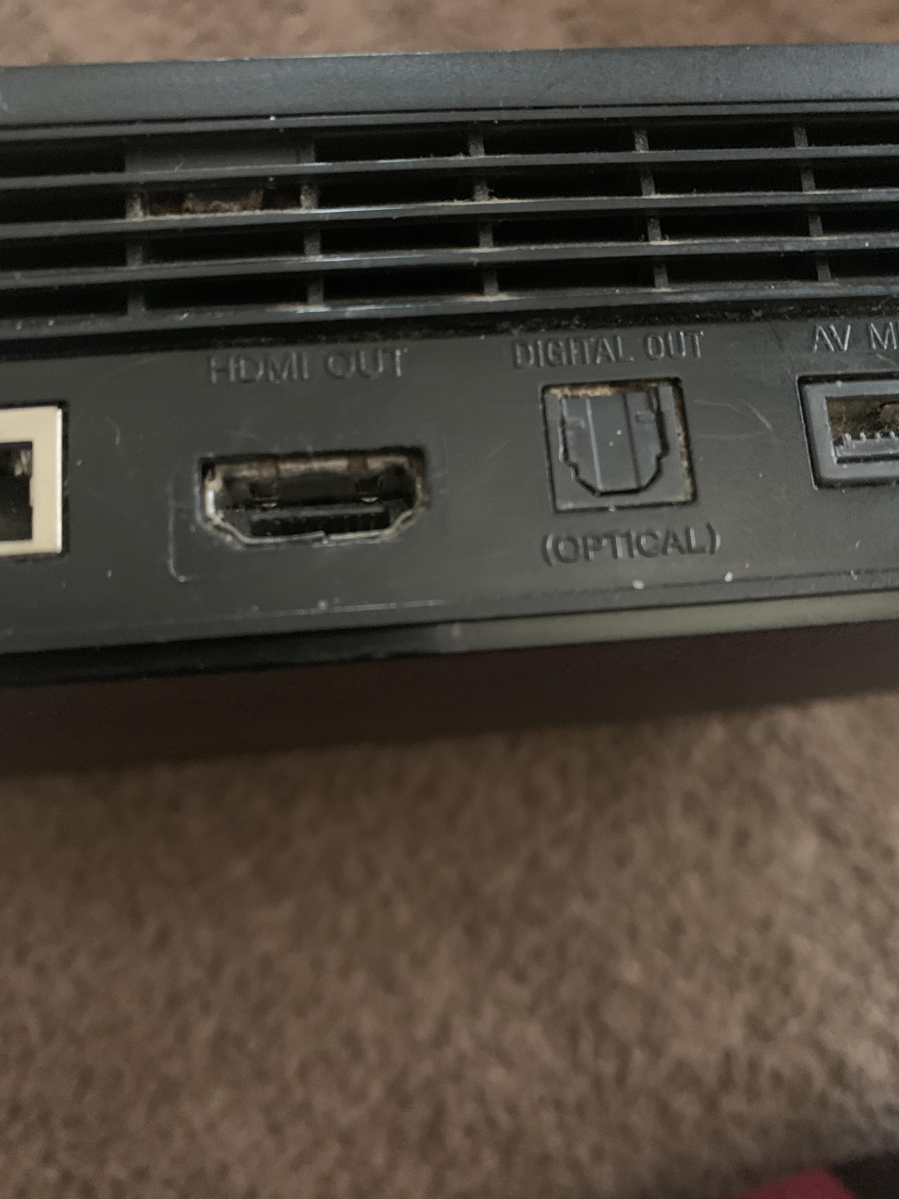 Hdmi repair help please, i think its bent a little, is there a easy way