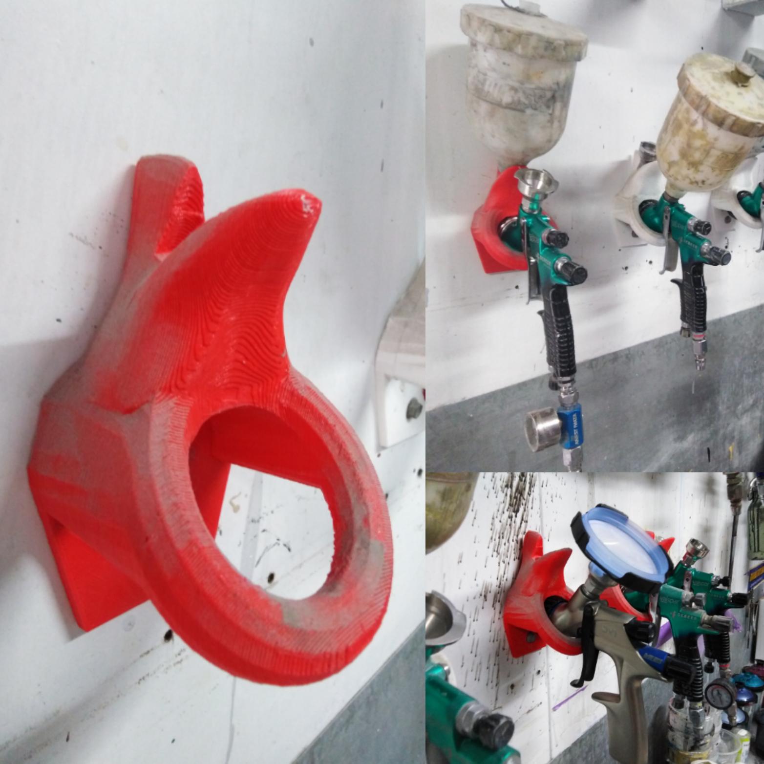3d printed Spray Gun holders for work r/3Dprinting