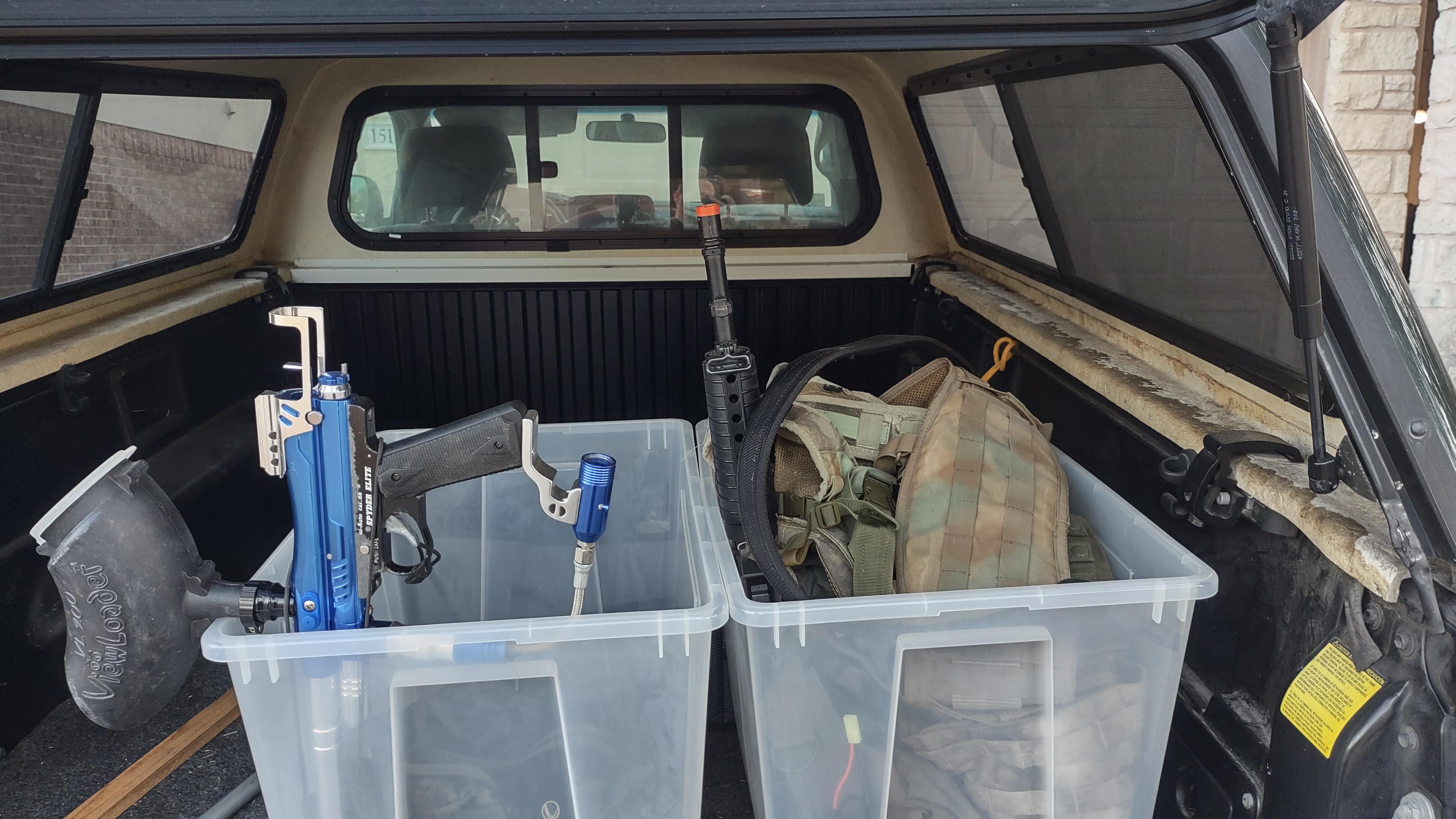 Heading to Texas Paintball to give away some old gear I was never going