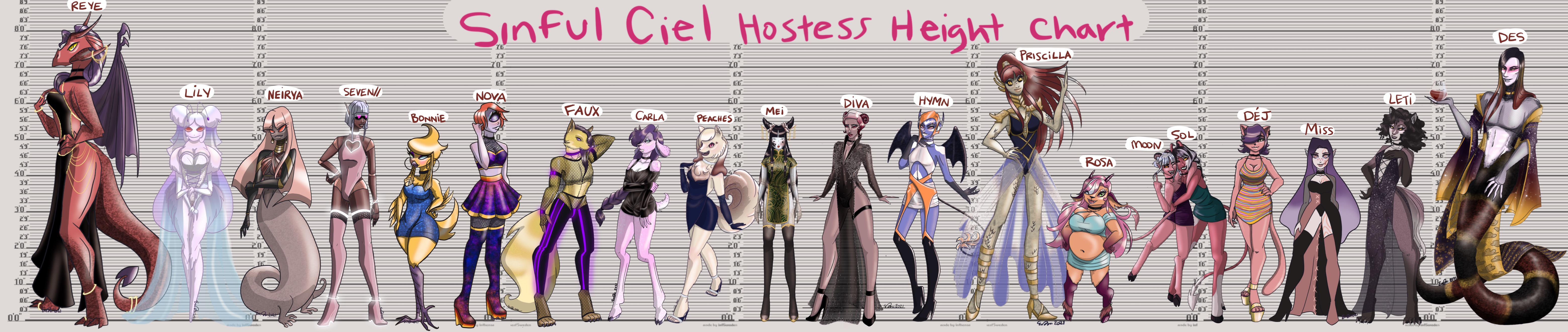 Hostess Height Chart, enjoy! r/HazbinOCRoleplay