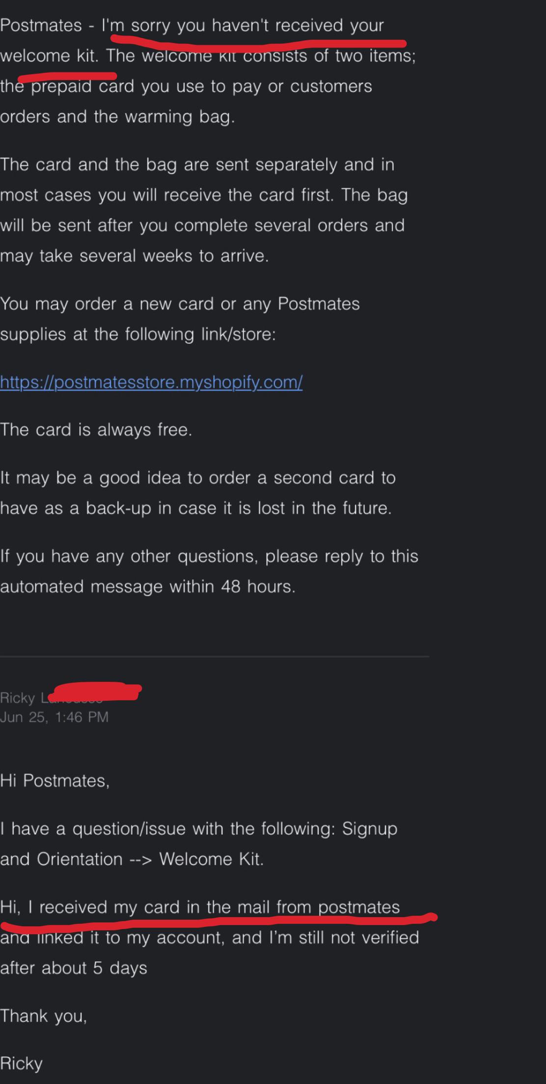 Can support not read or something? every time I contact support I get
