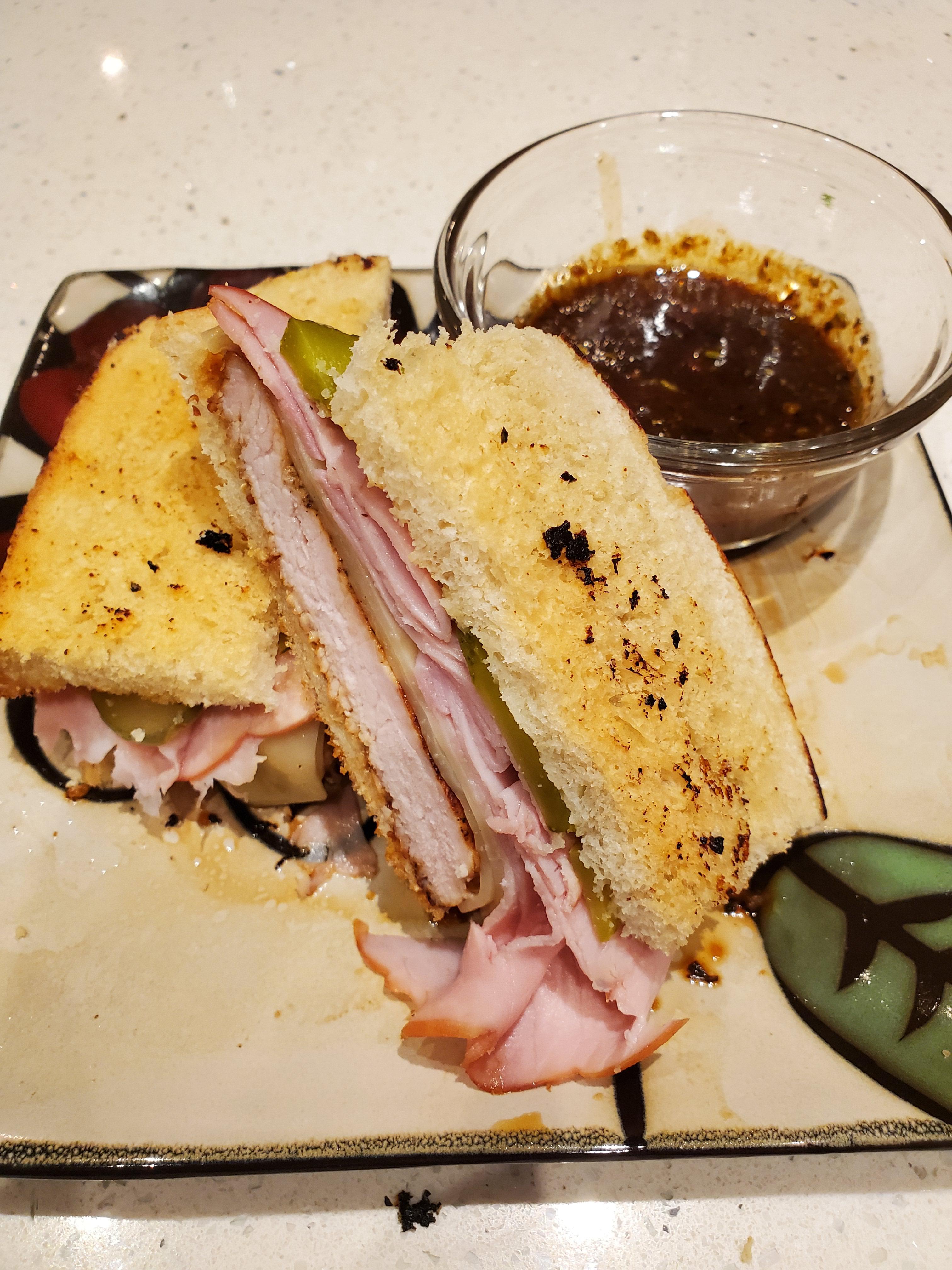 [Homemade] Cubanesque sandwich on homemade bread r/food