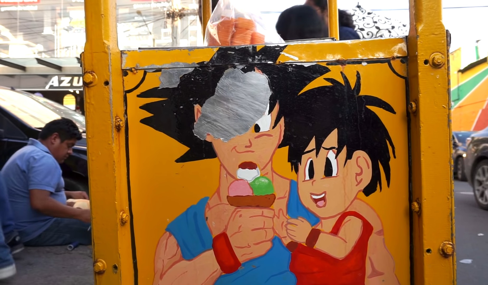 An ice cream street vendor in Mexico. r/dbz