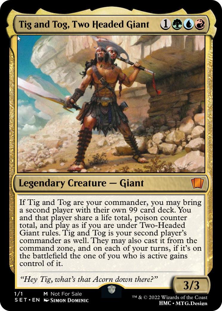 Two headed Giant Commander r/custommagic