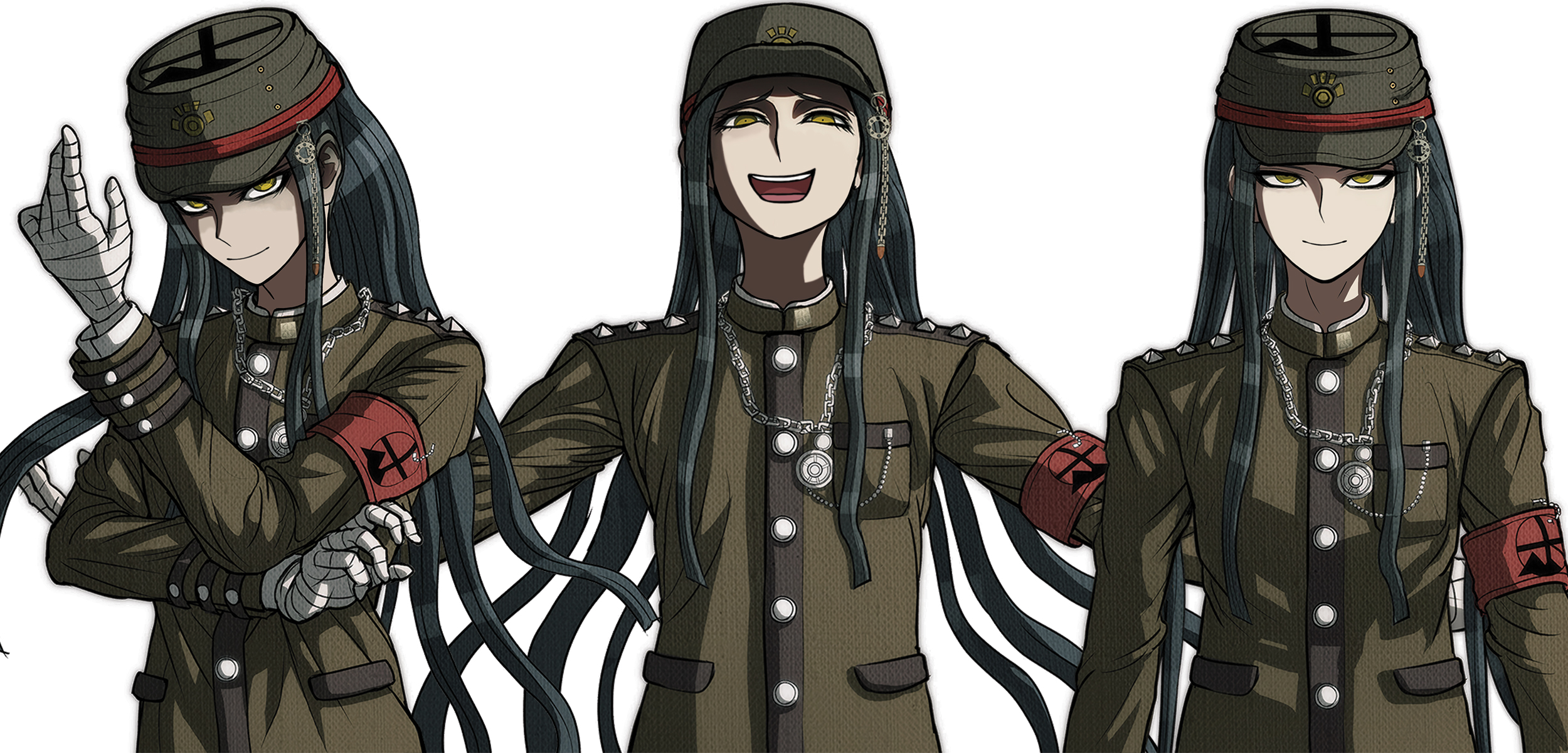 Fan sprites! All of Korekiyo's sprites... unmasked! [Halfbody] r