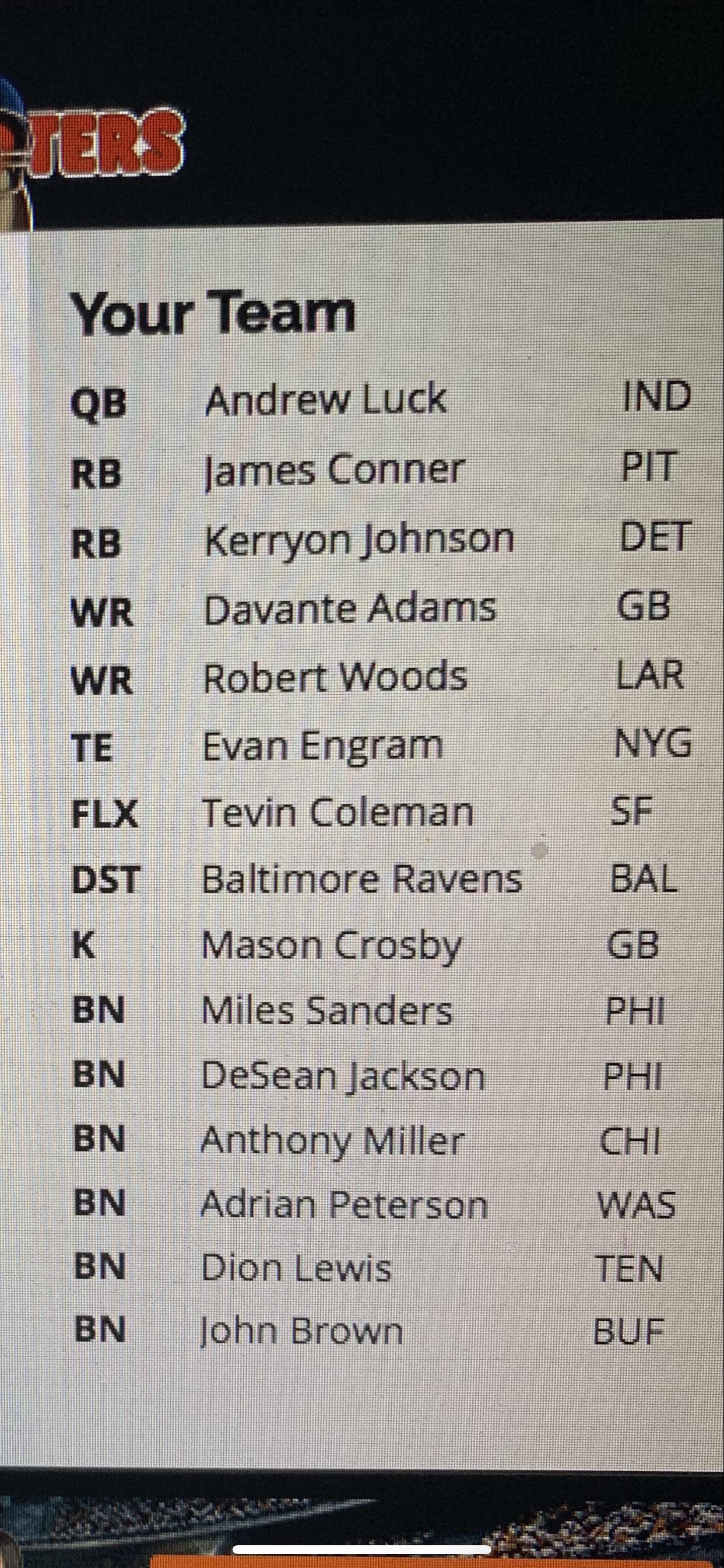 12 Team Mock Draft 8th pick. My highest score from Fantasy Pros (96