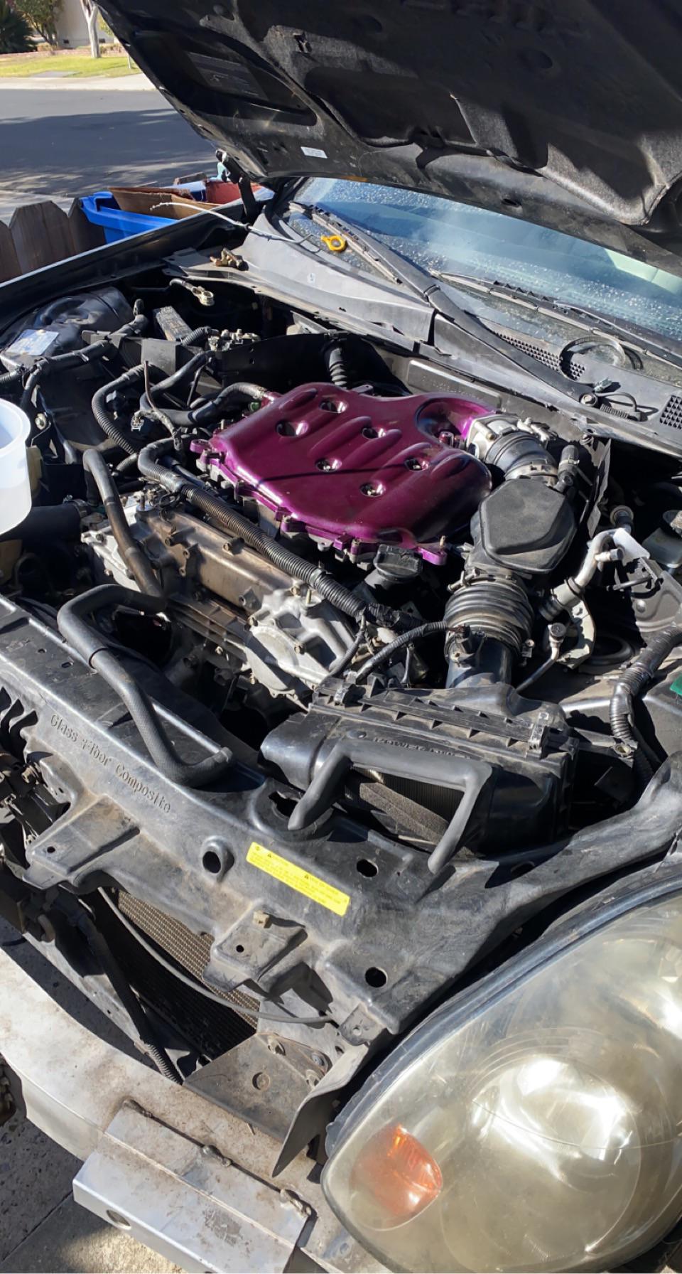 G35 seized and won't crank over with ATF in Cylinders. r/G35