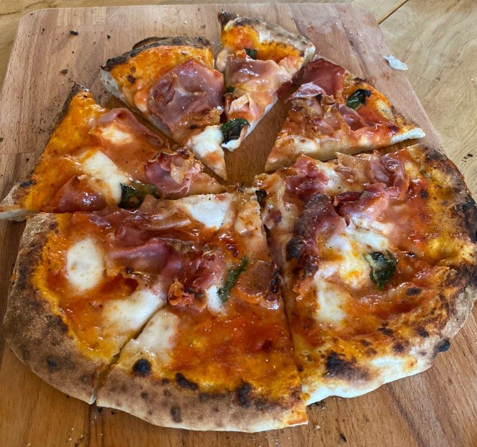 Fifth attempt on my new Ooni Koda! With prosciutto crudo r/Pizza