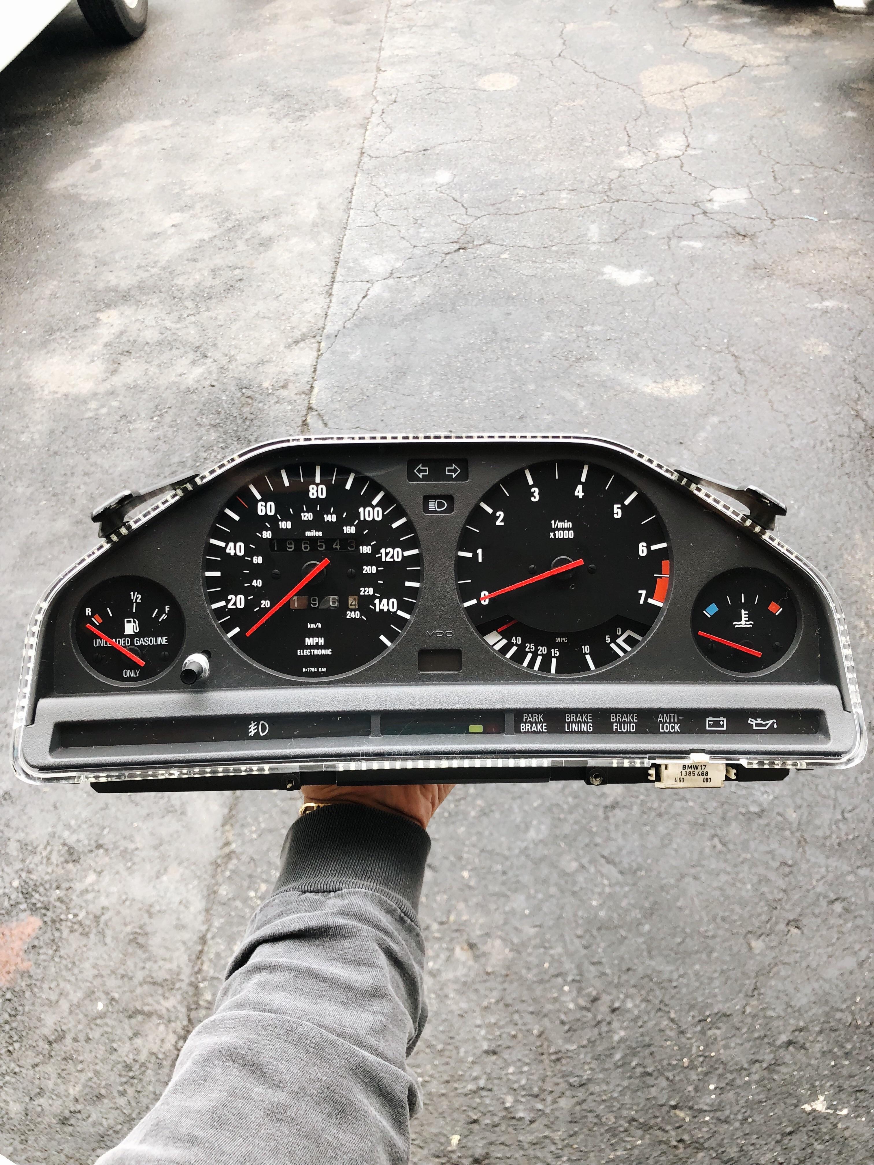 Painted the needles red. Anyone done any work on their instrument clusters? r/E30