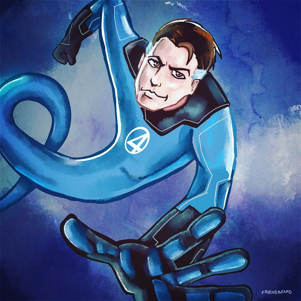 Mr Fantastic painting i did today Marvel