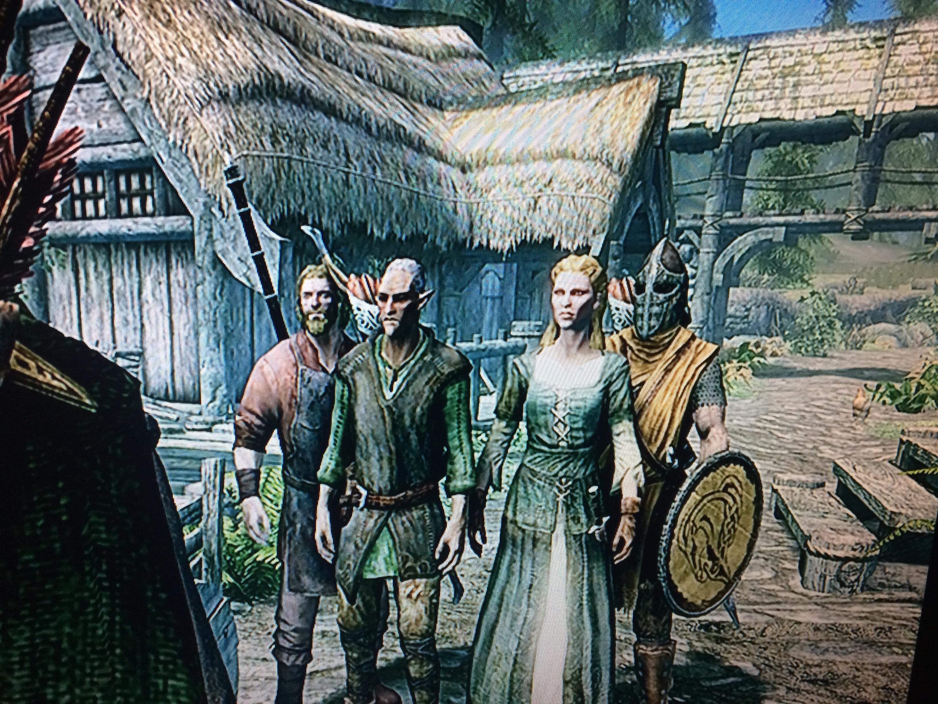 These Riverwood NPCs look like they’re teaming up to destroy the One