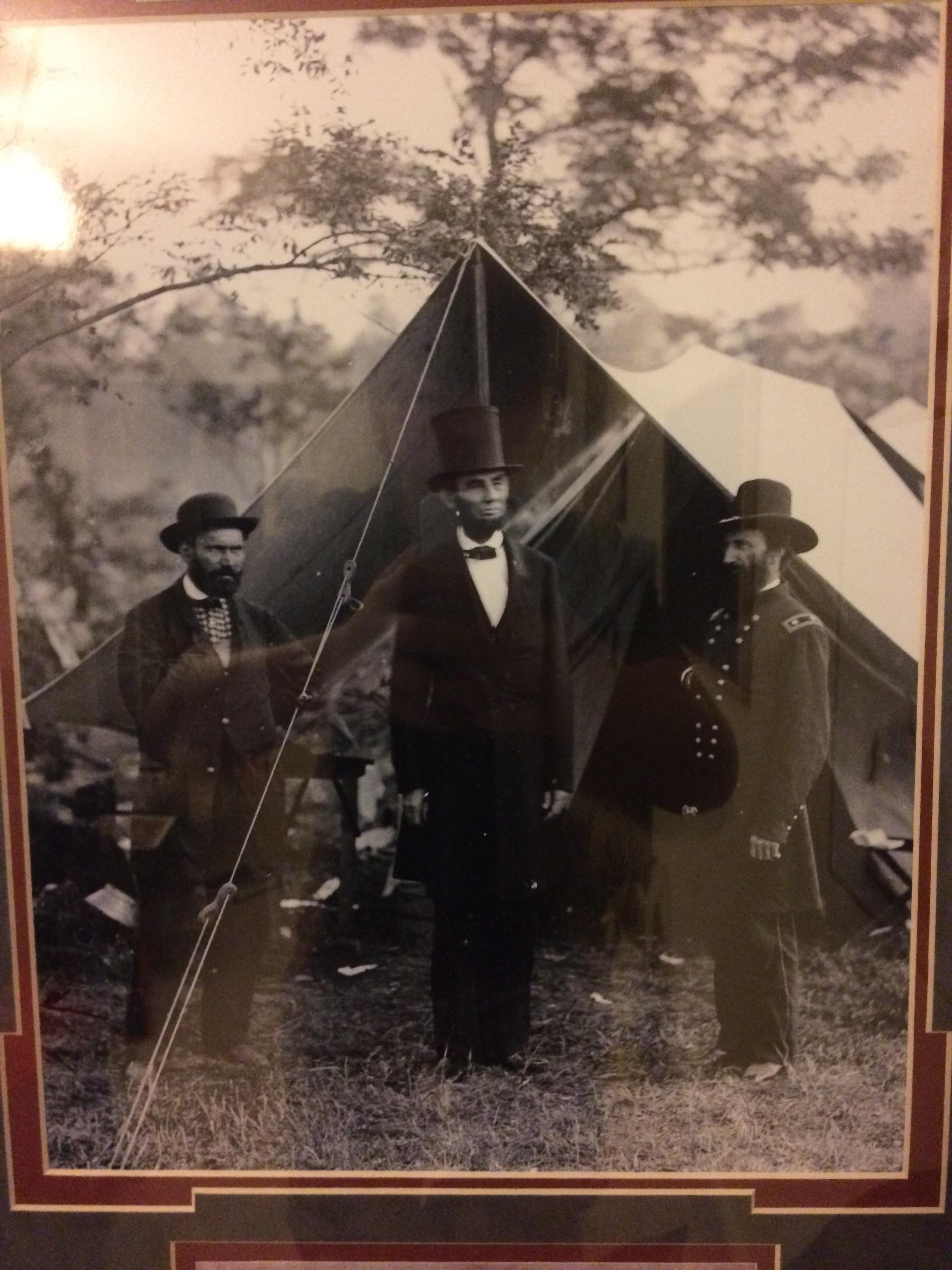 Photo of Abraham Lincoln at the Battle of Antietam in 1862 OldSchoolCool