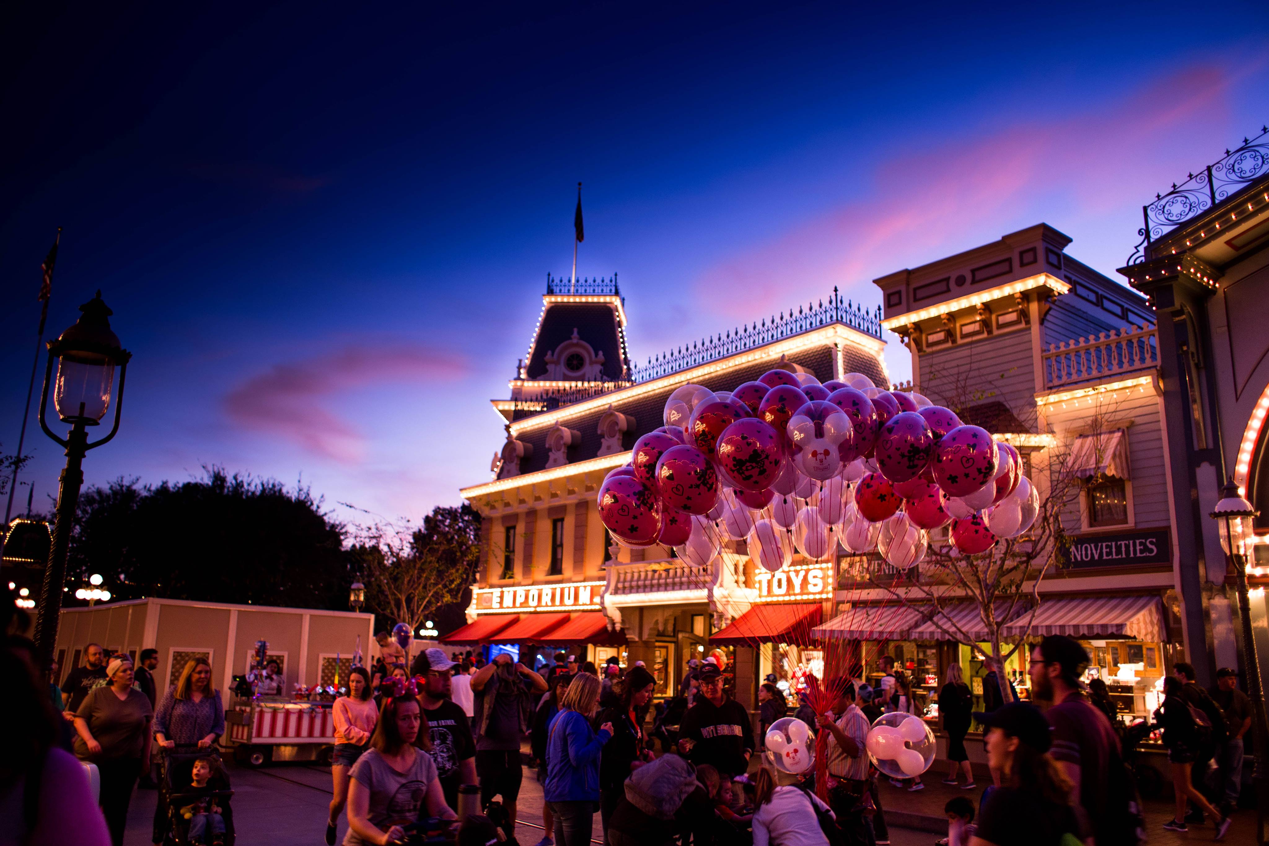 Main Street at this hour is perfect Disneyland