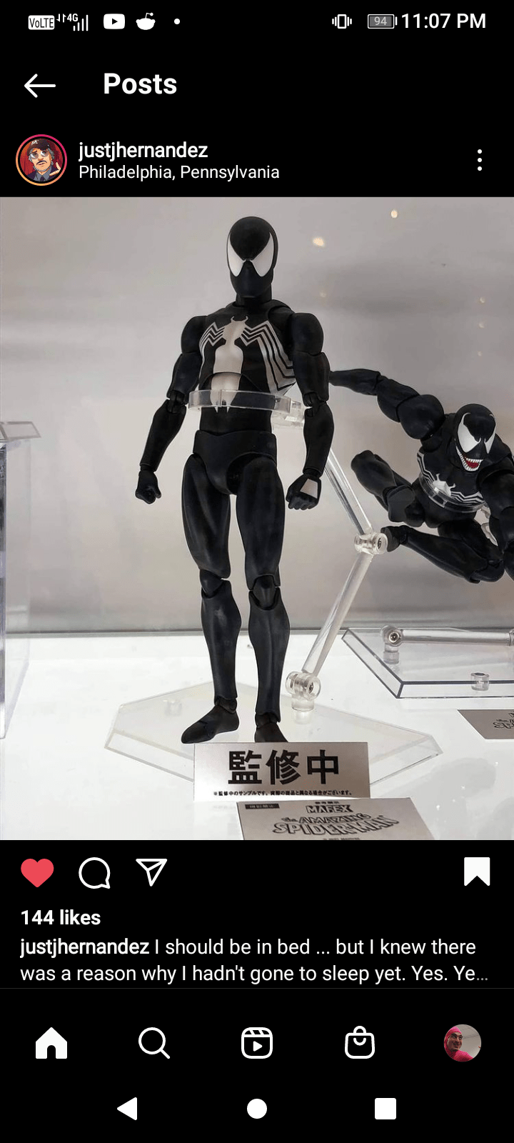 Mafex Black Suit Spiderman!!! Credit to J Hernandez for the picture