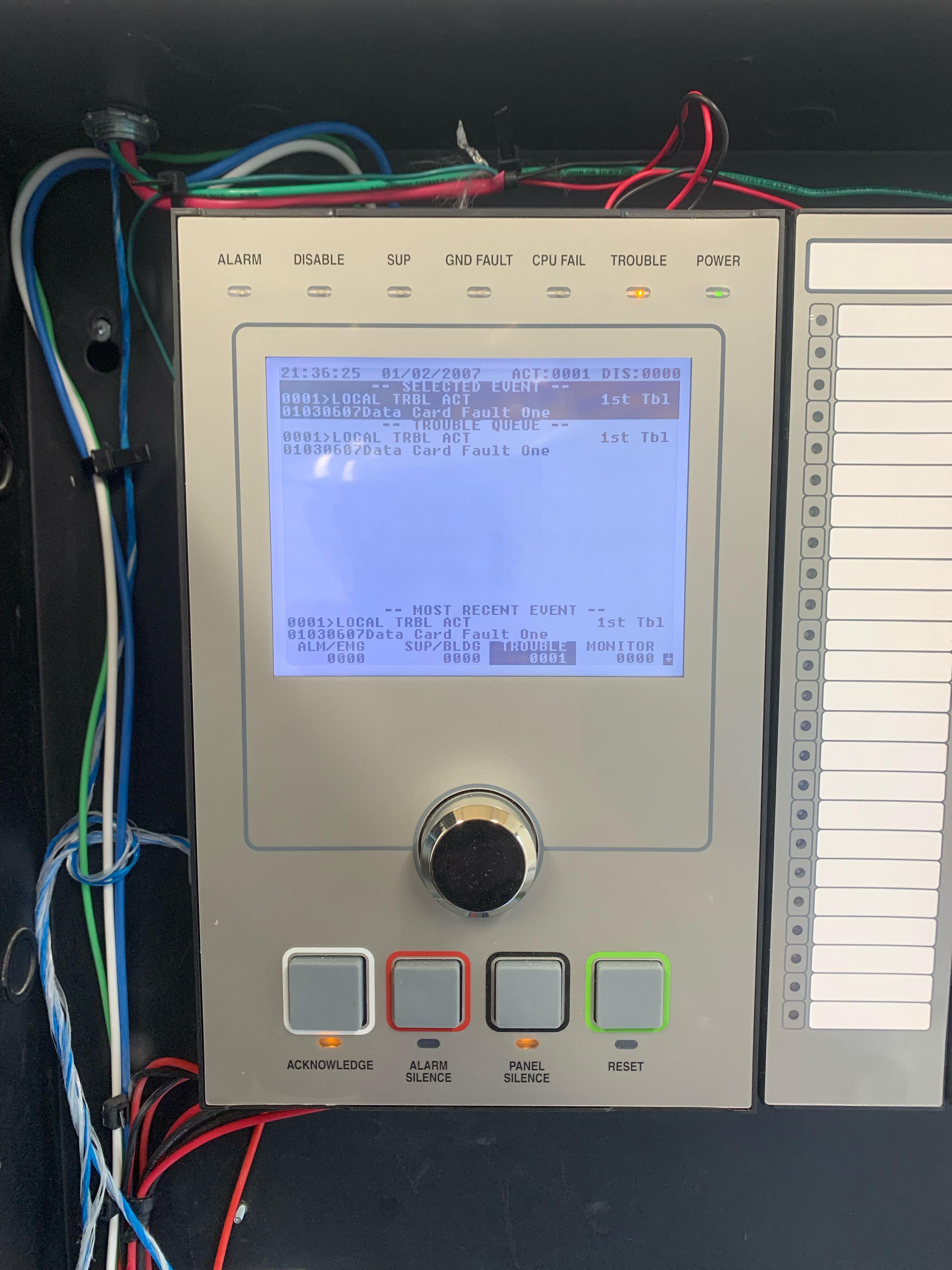 Data Card Fault One, what does this mean? r/firealarms