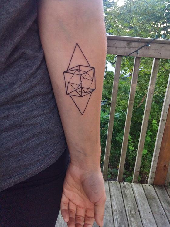 Tesseract. Becky Matheson Brass Anchor Tattoo Lounge, Halifax, NS